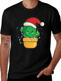 Festive Cactus T-Shirt - Holiday Cheer