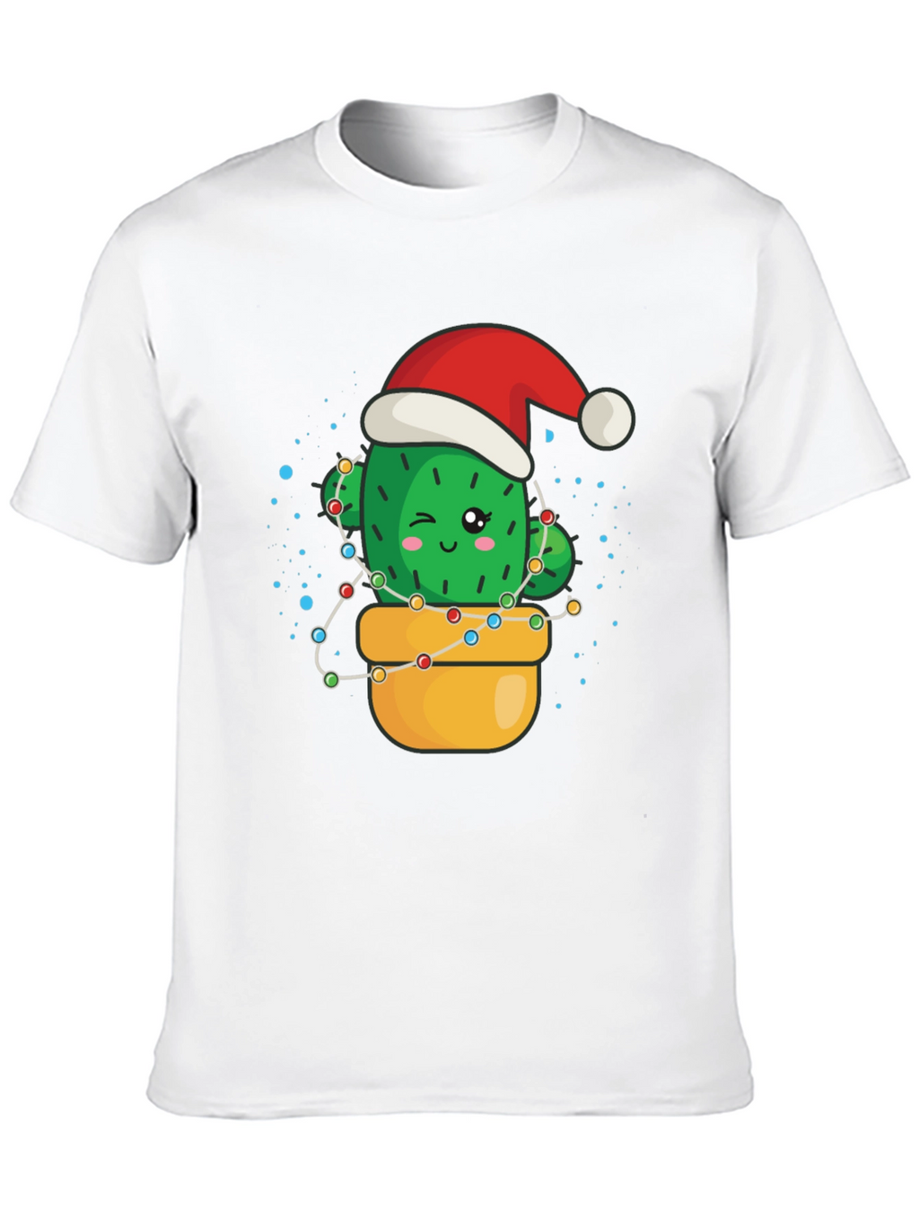 Festive Cactus T-Shirt - Holiday Cheer