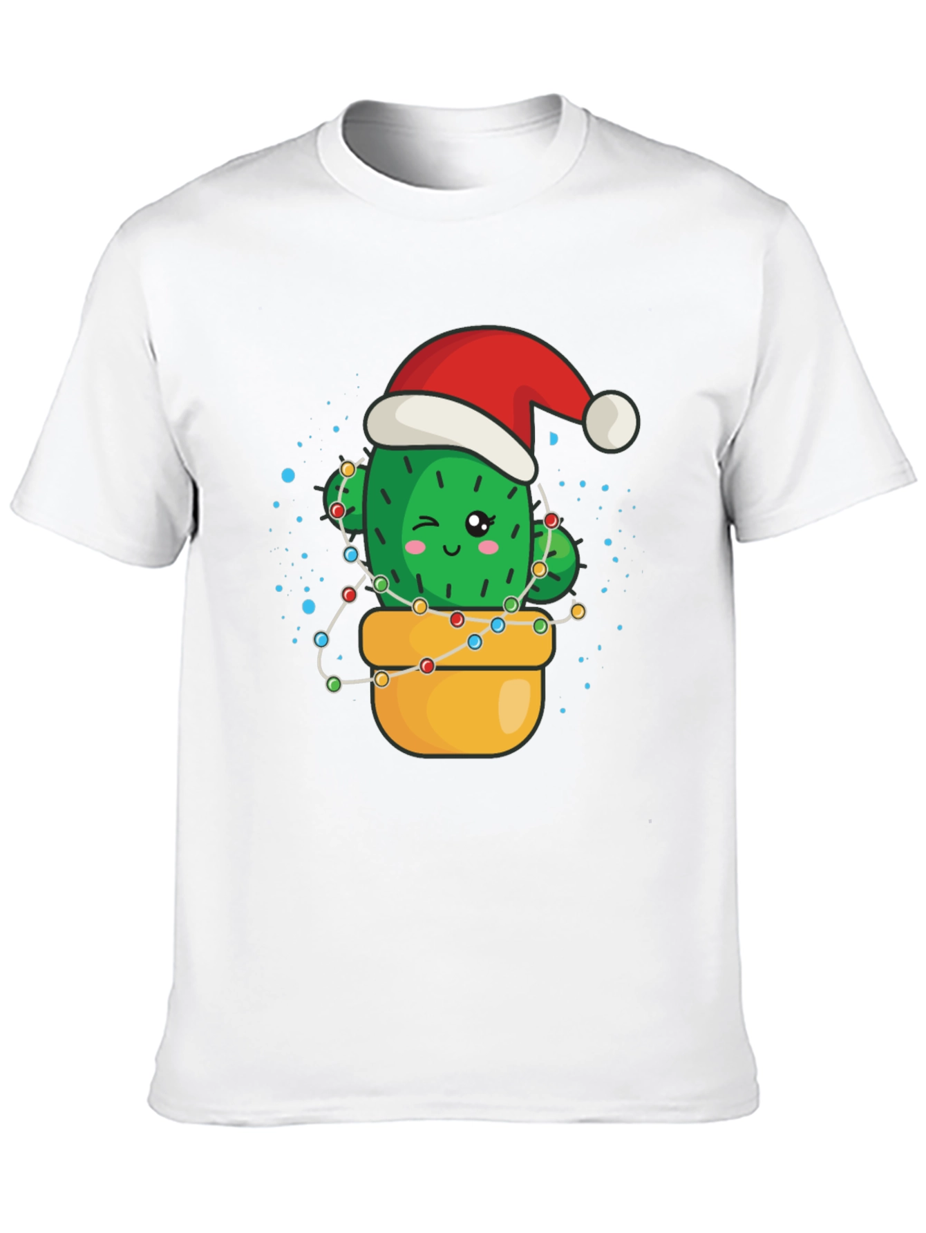 Festive Cactus T-Shirt - Holiday Cheer