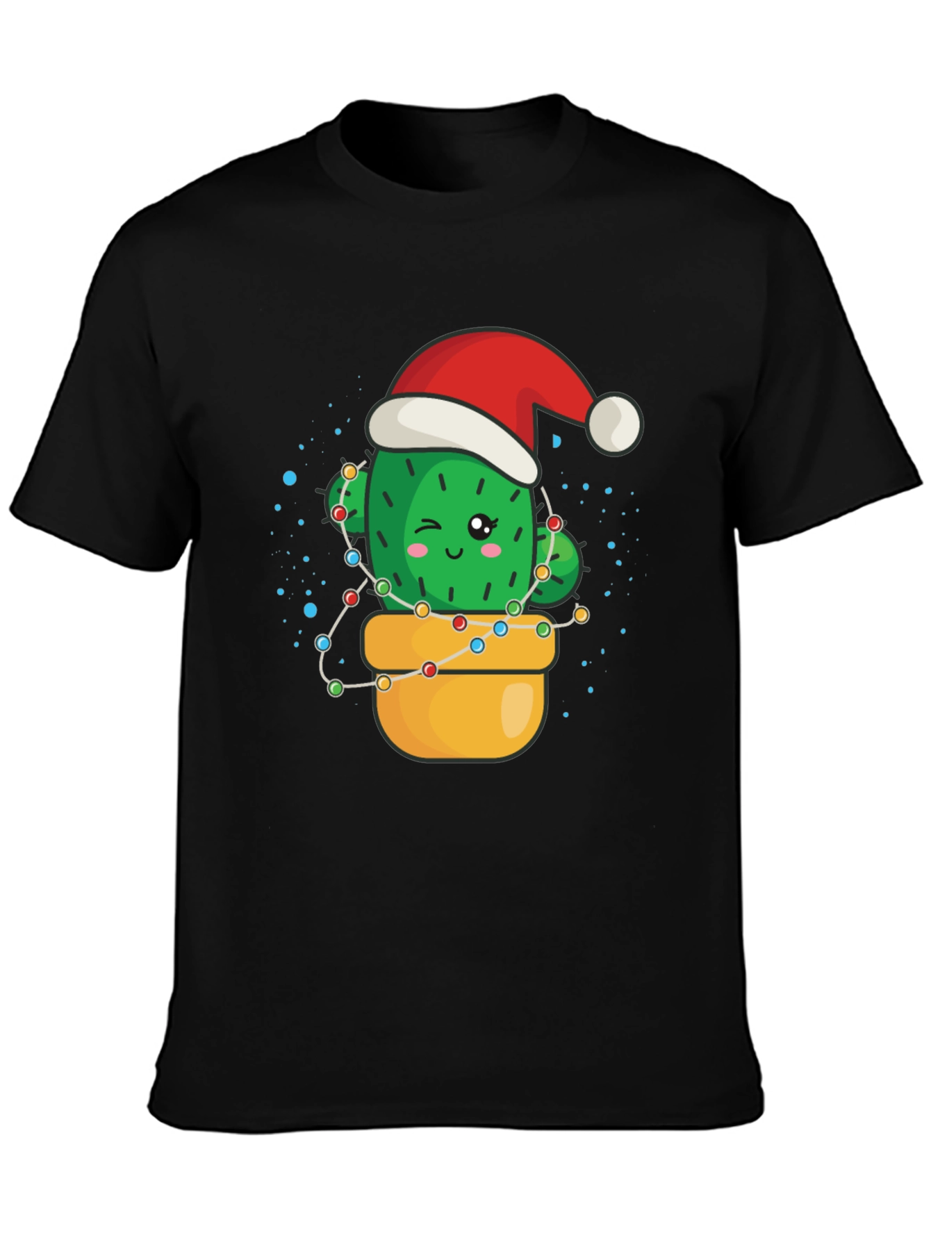 Festive Cactus T-Shirt - Holiday Cheer
