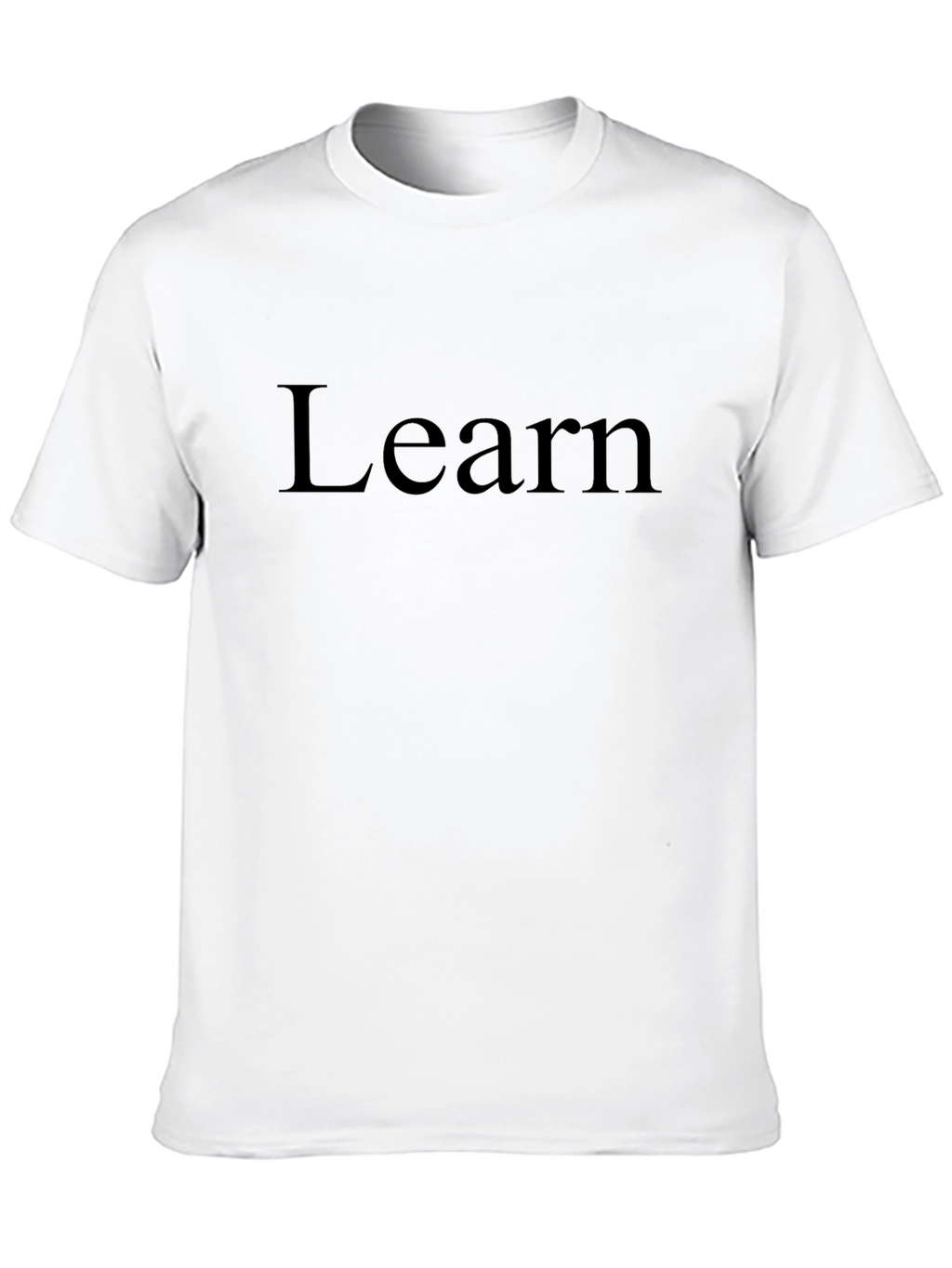 Learn Black T-Shirt Casual Graphic Tee
