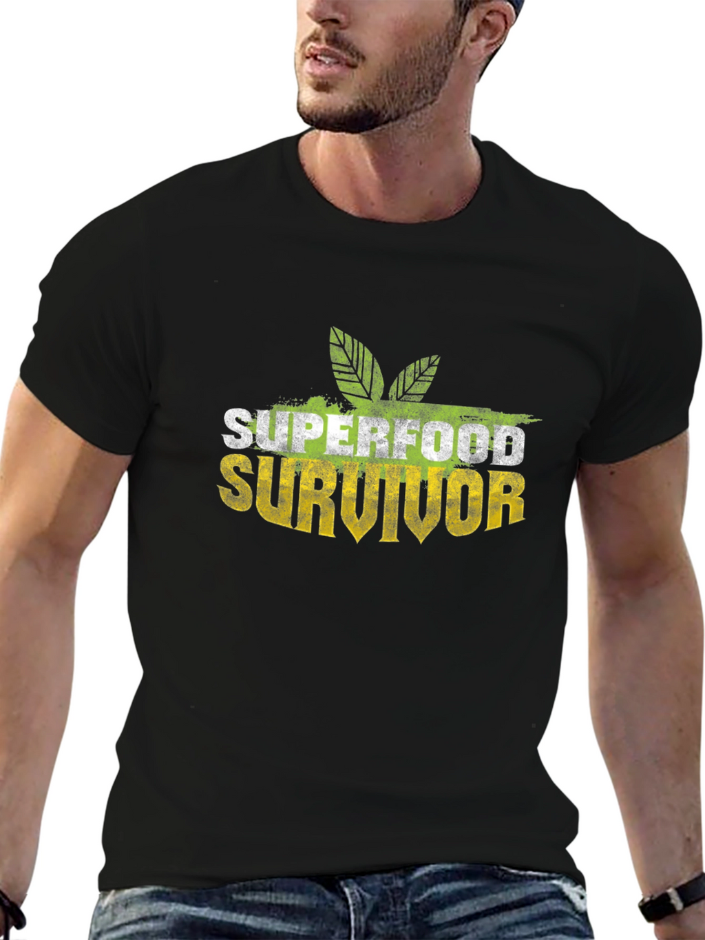 Superfood Survivor Black T-Shirt
