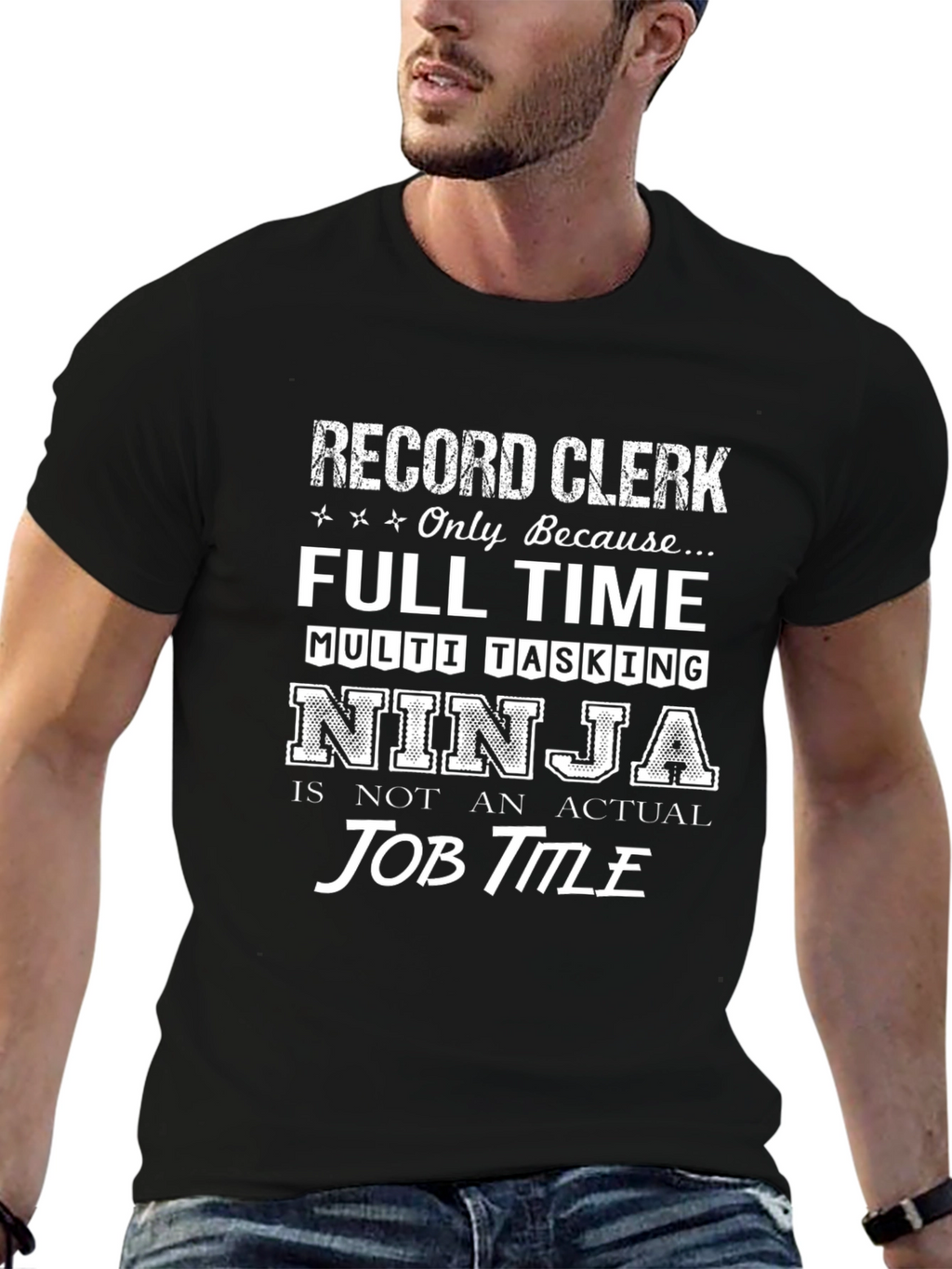 Record Clerk Ninja T-Shirt