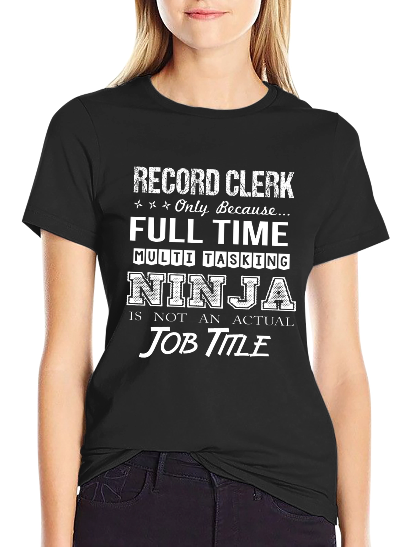 Record Clerk Ninja T-Shirt
