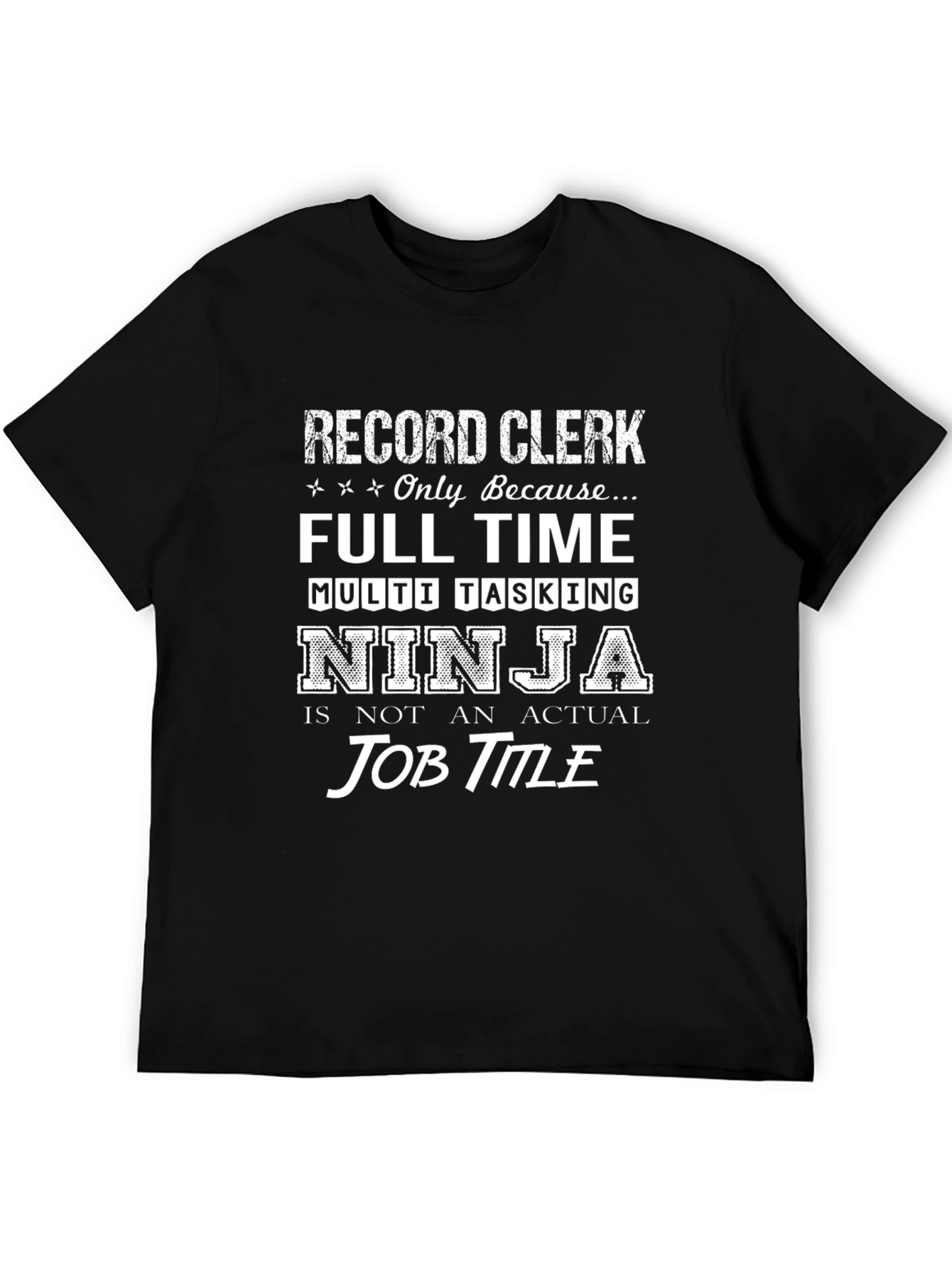 Record Clerk Ninja T-Shirt