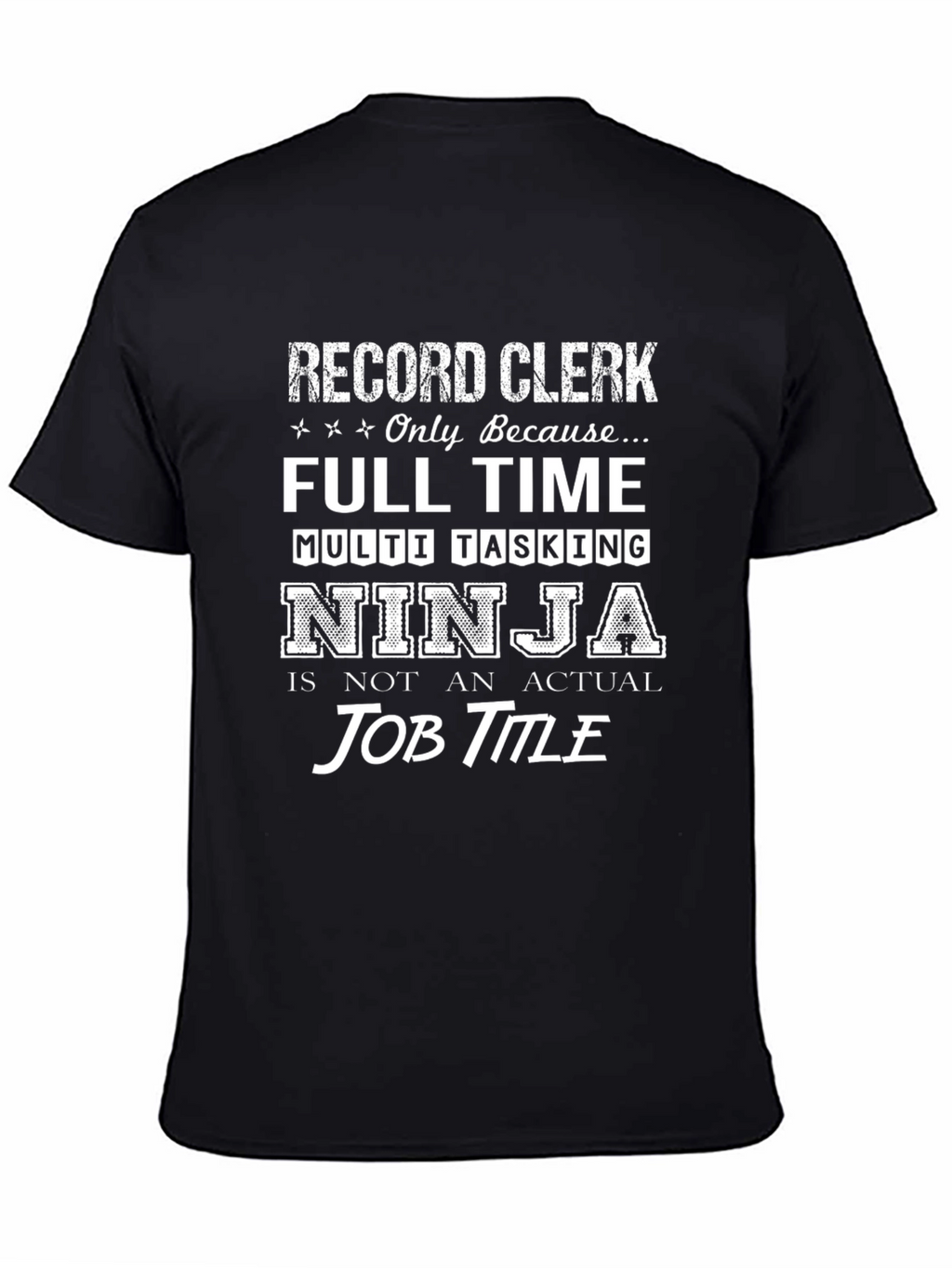 Record Clerk Ninja T-Shirt