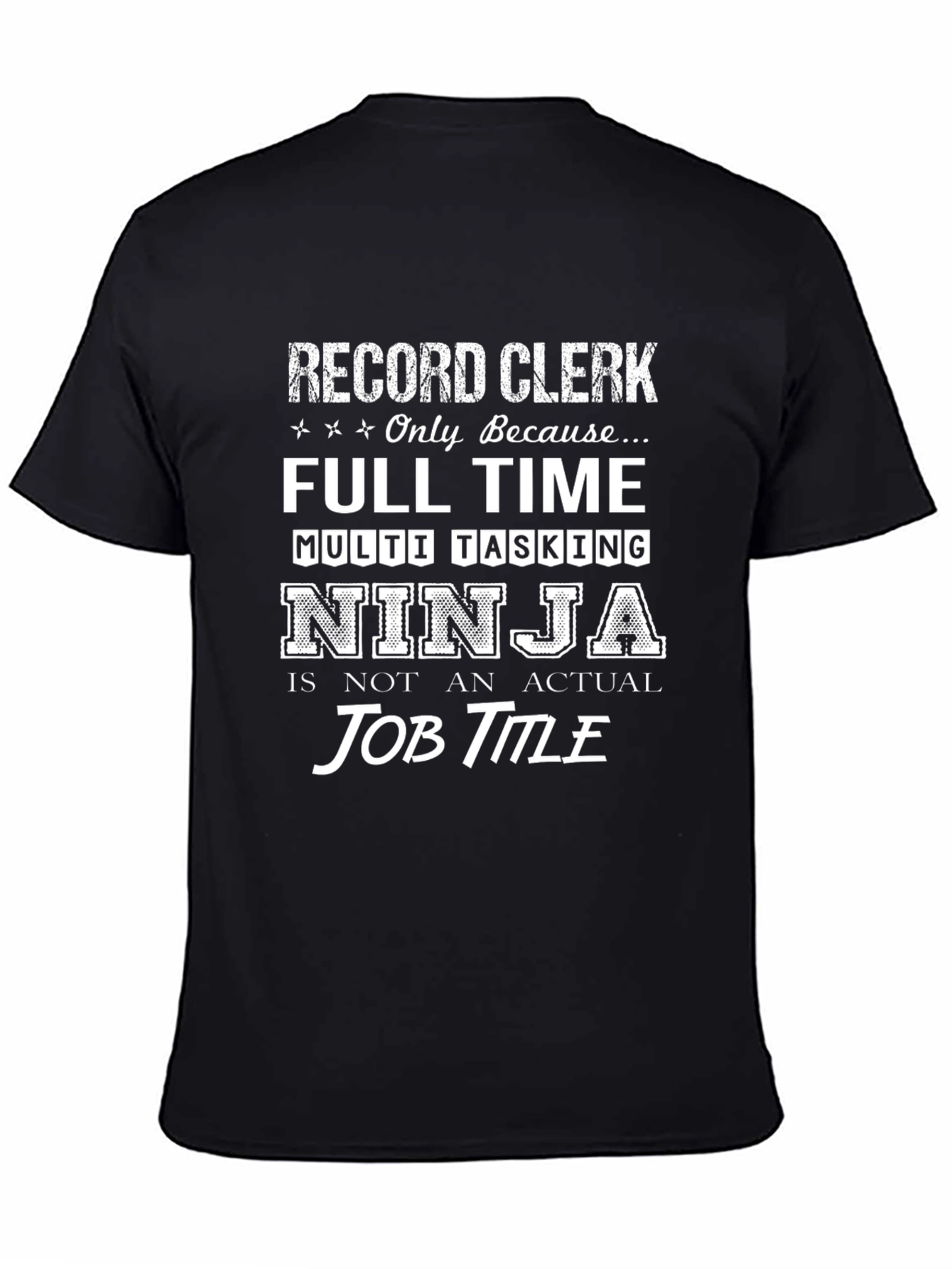Record Clerk Ninja T-Shirt