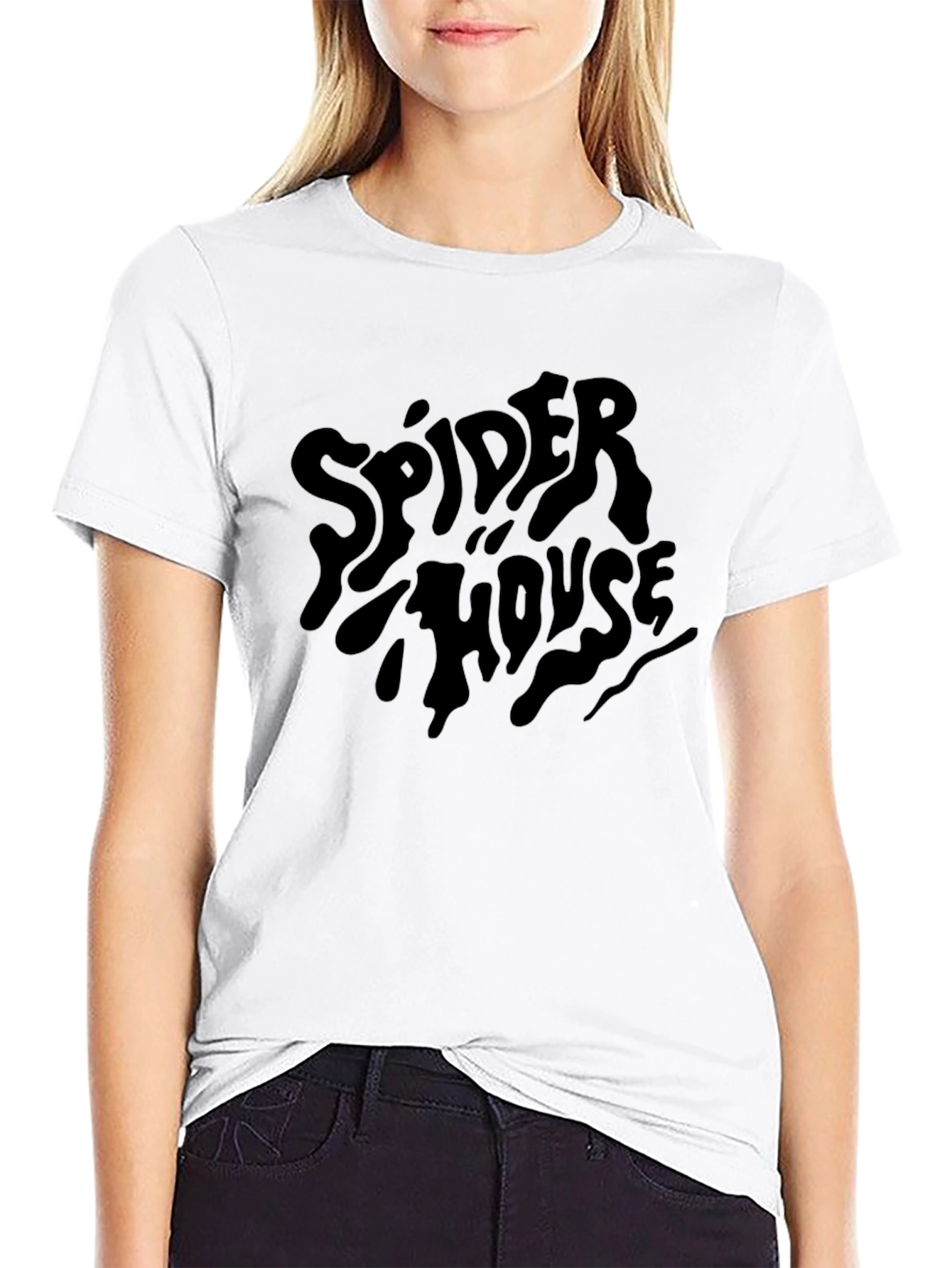 Spider House Black Graphic Tee - Mens