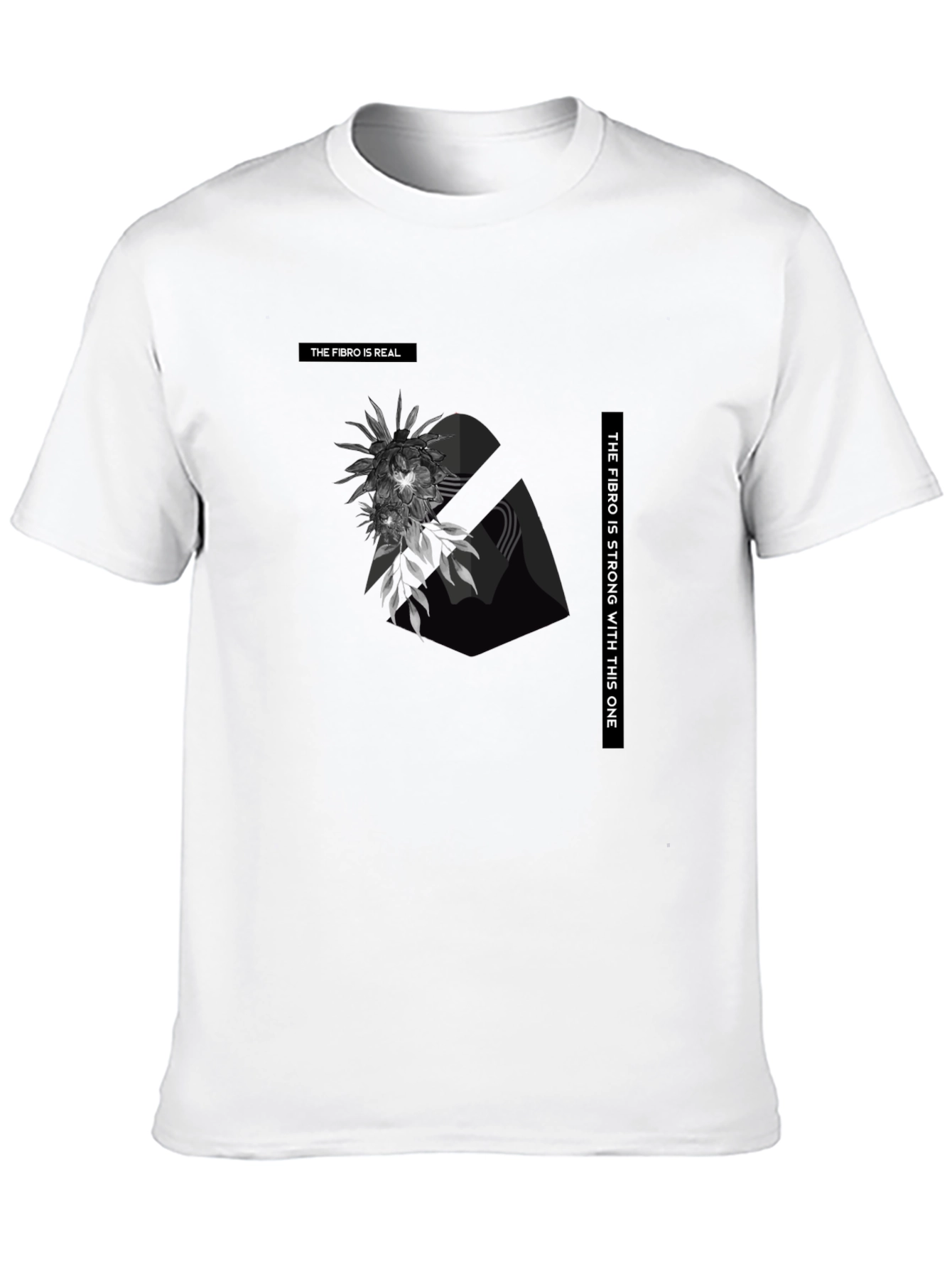 Fibro Awareness Graphic Tee - Strong Fibro Warrior Shirt