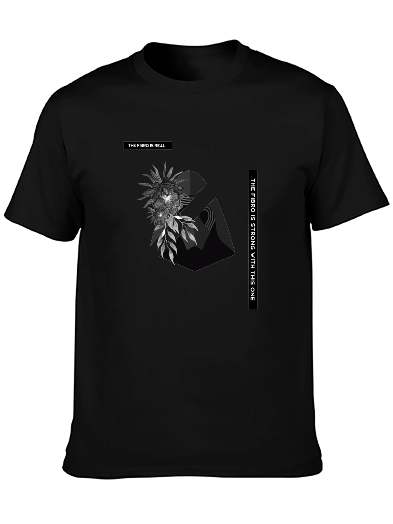 Fibro Awareness Graphic Tee - Strong Fibro Warrior Shirt