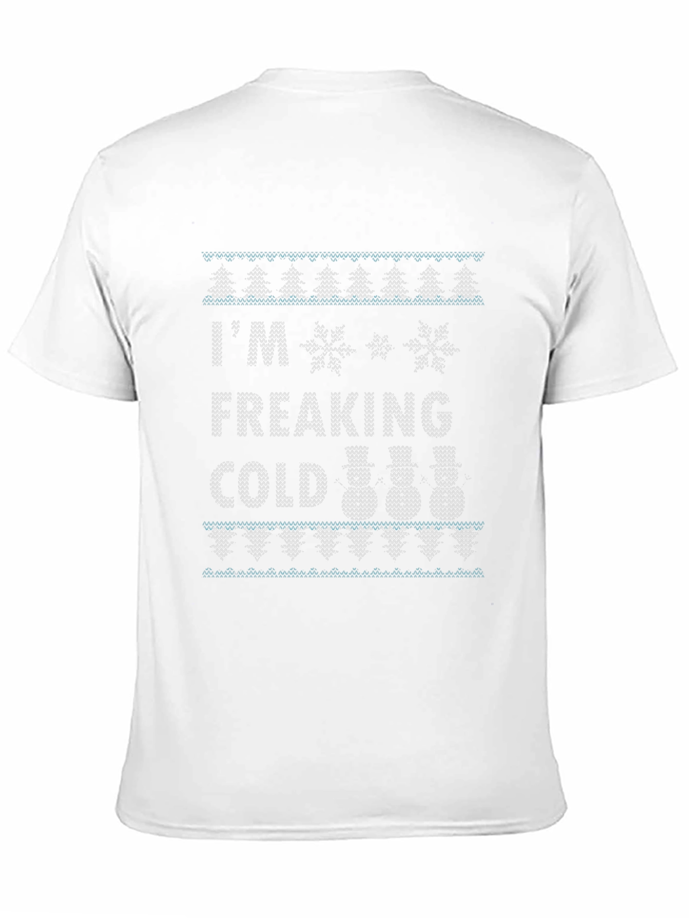 Funny Im Freaking Cold Winter Knit T-Shirt