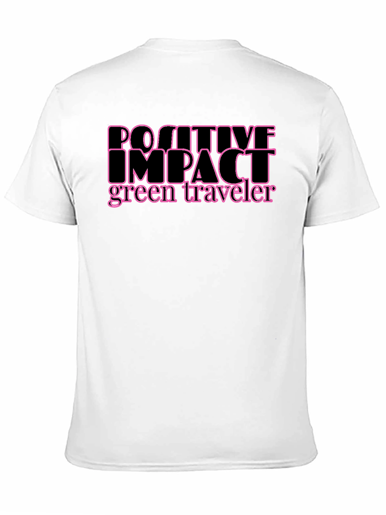 Positive Impact Green Traveler Black T-Shirt