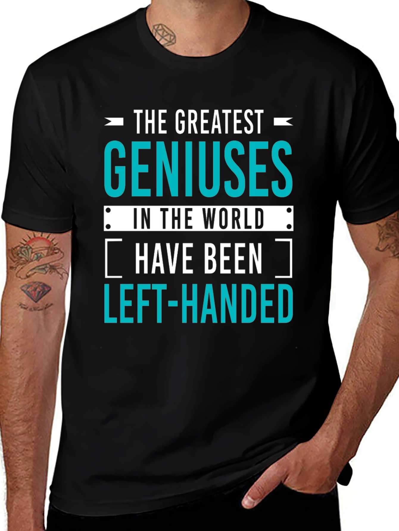 Genius Left-Handed T-Shirt: Funny Gift for Smart People!
