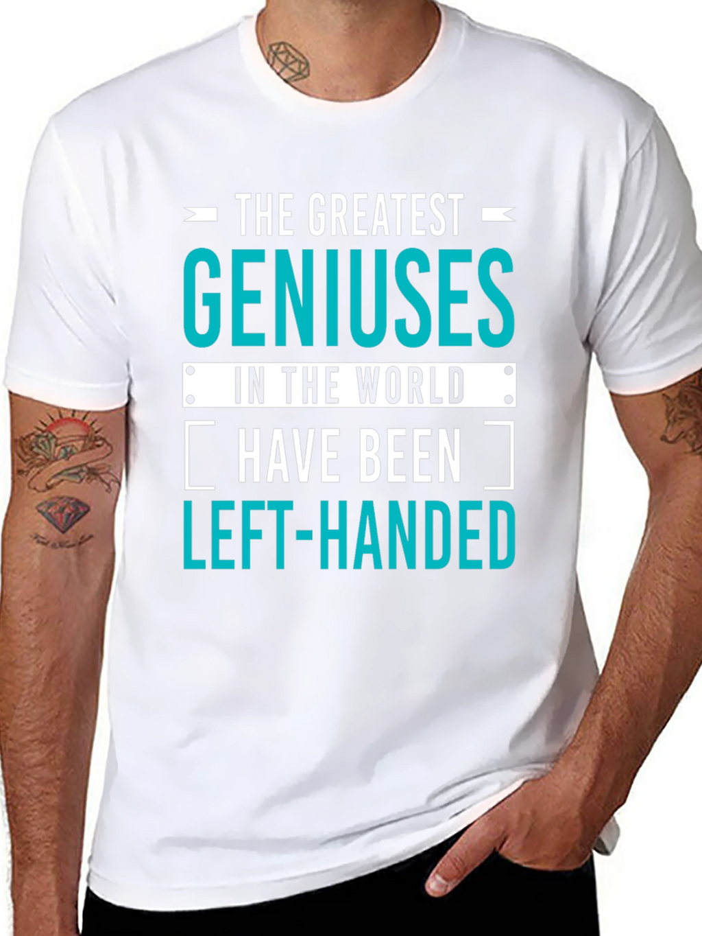 Genius Left-Handed T-Shirt: Funny Gift for Smart People!
