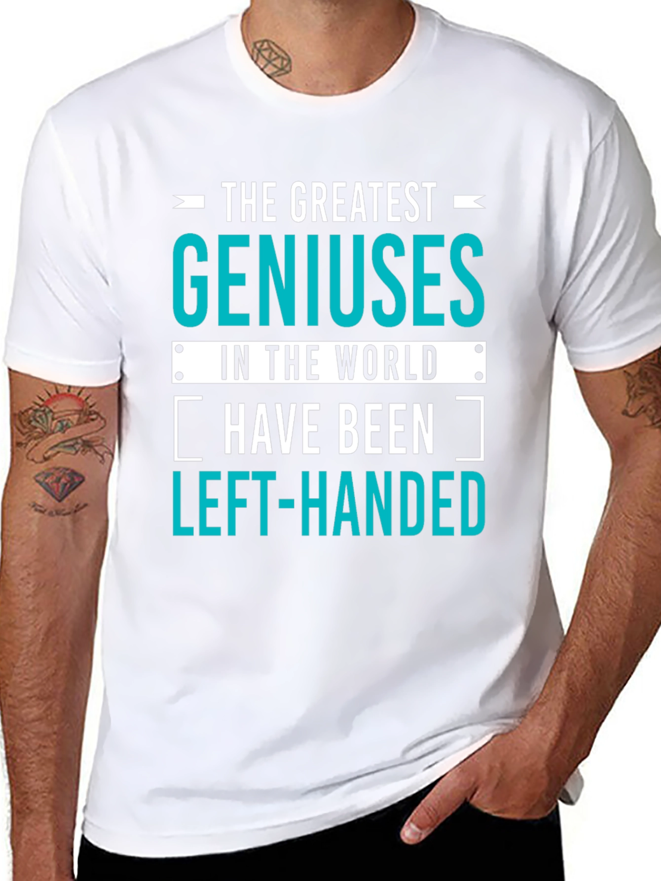 Genius Left-Handed T-Shirt: Funny Gift for Smart People!