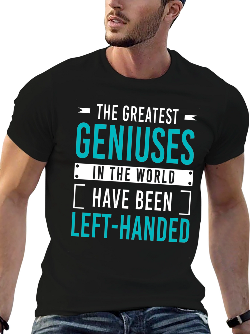 Genius Left-Handed T-Shirt: Funny Gift for Smart People!