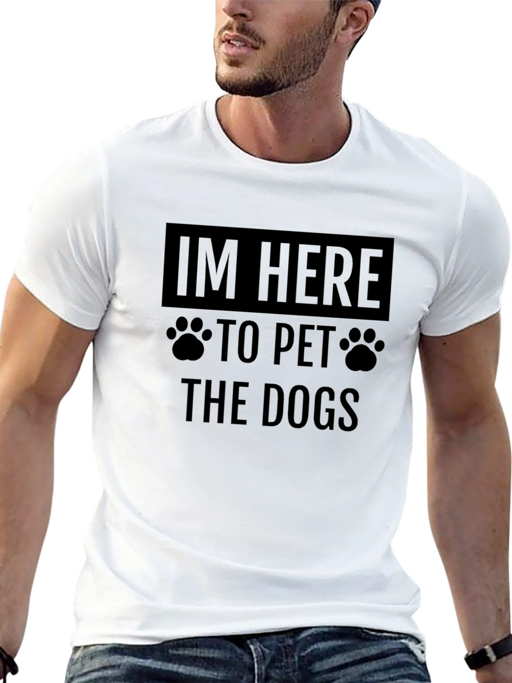 Im Here to Pet the Dogs Graphic Tee