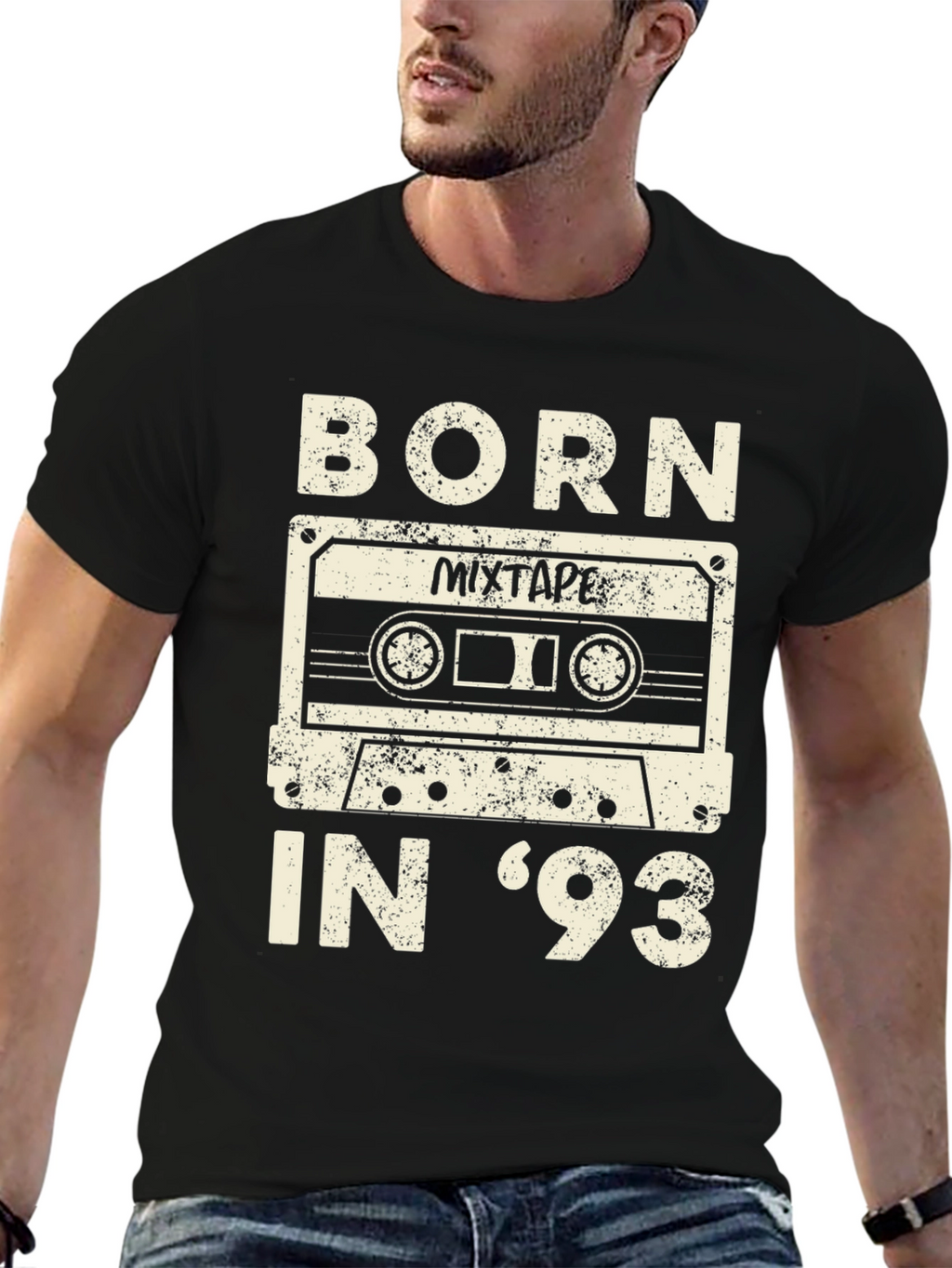 Born In 93 Mixtape Graphic T-Shirt