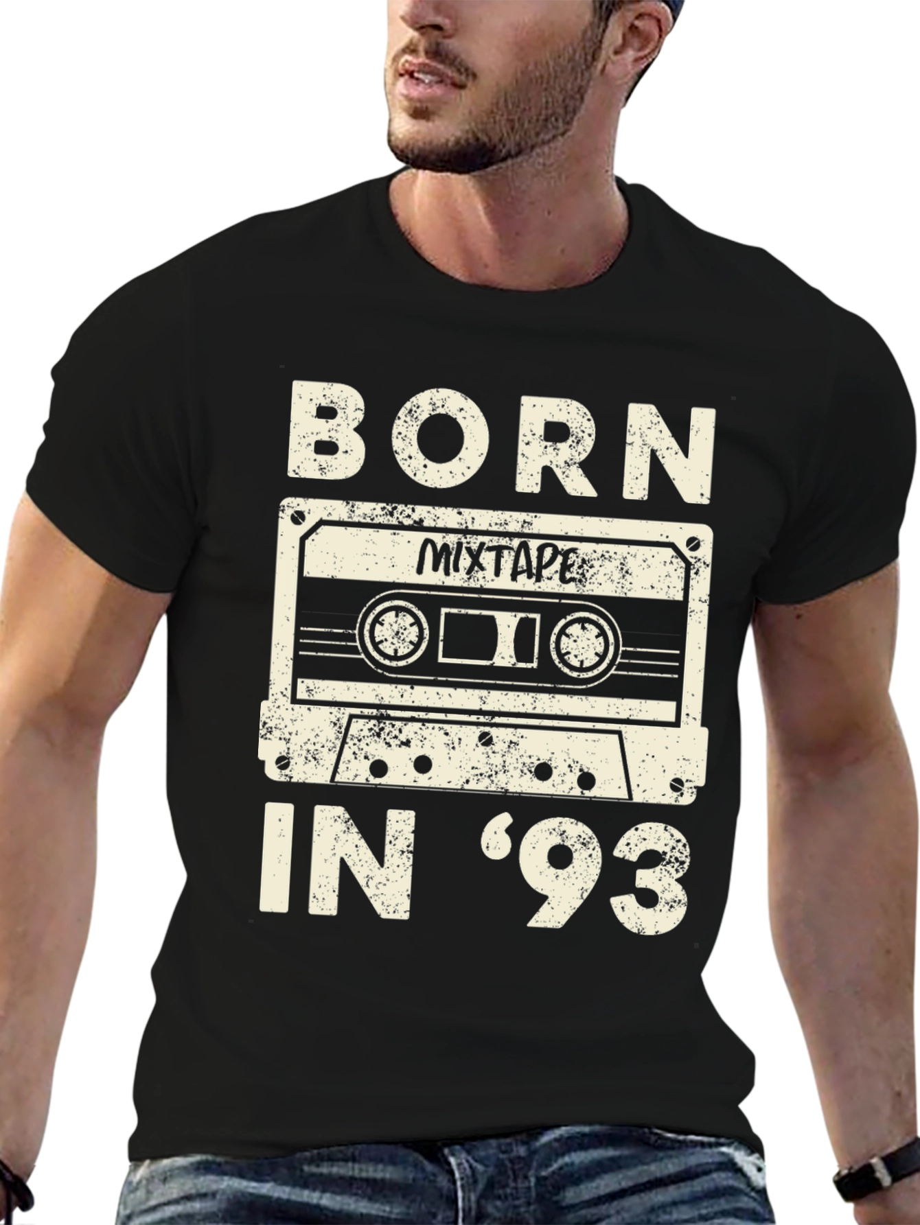 Born In 93 Mixtape Graphic T-Shirt