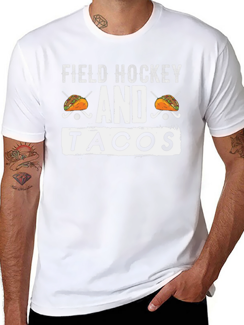 Field Hockey and Tacos Graphic Tee