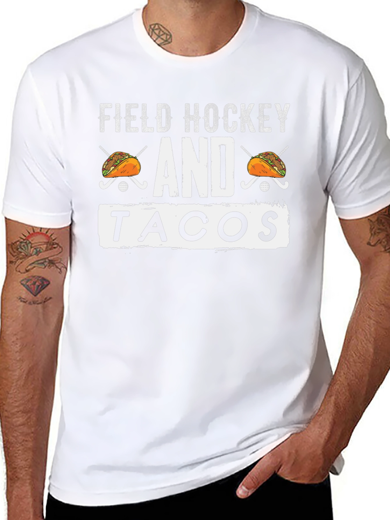 Field Hockey and Tacos Graphic Tee