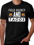 Field Hockey and Tacos Graphic Tee