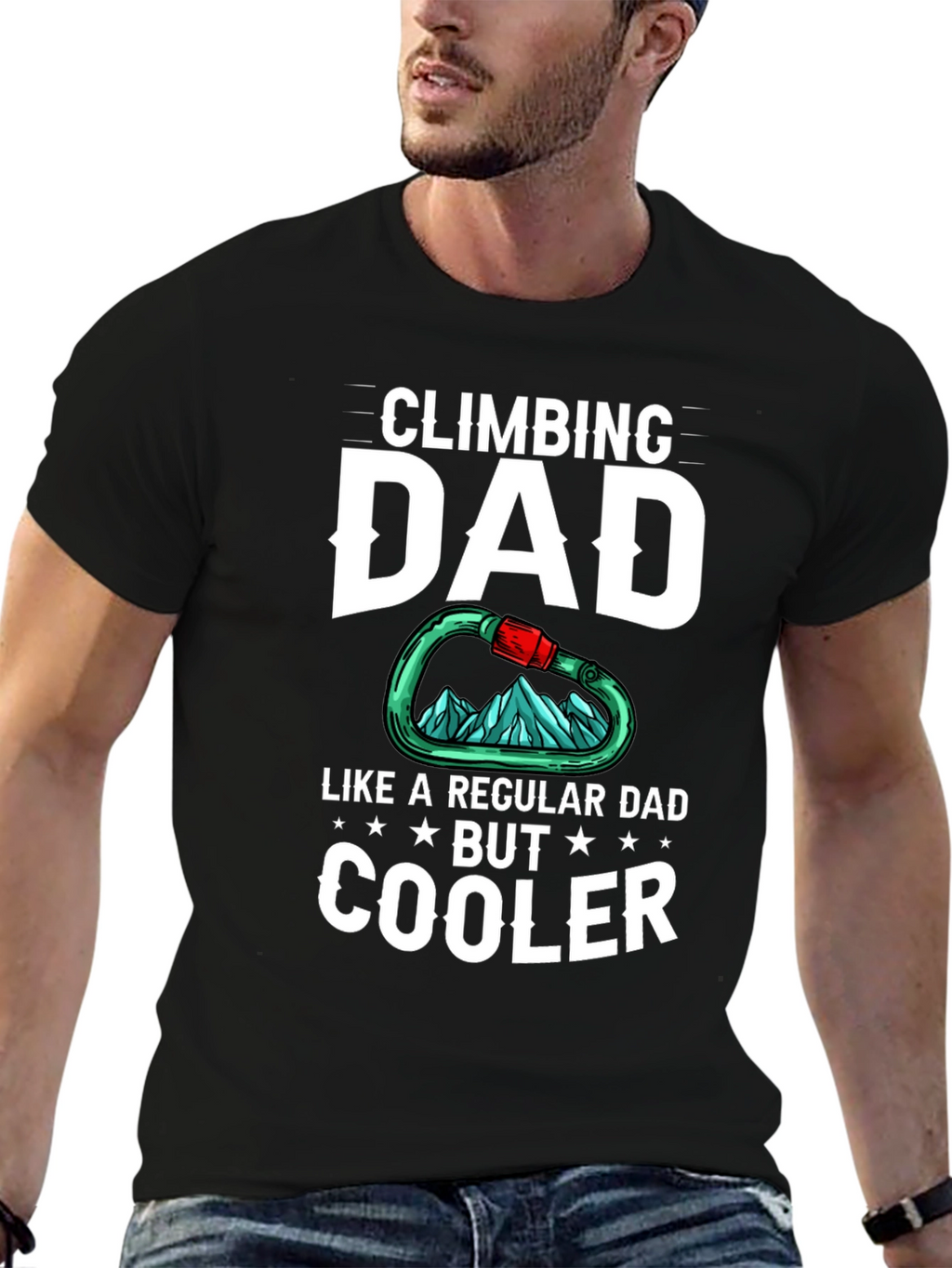 Climbing Dad T-Shirt - Cool Dad Graphic Tee