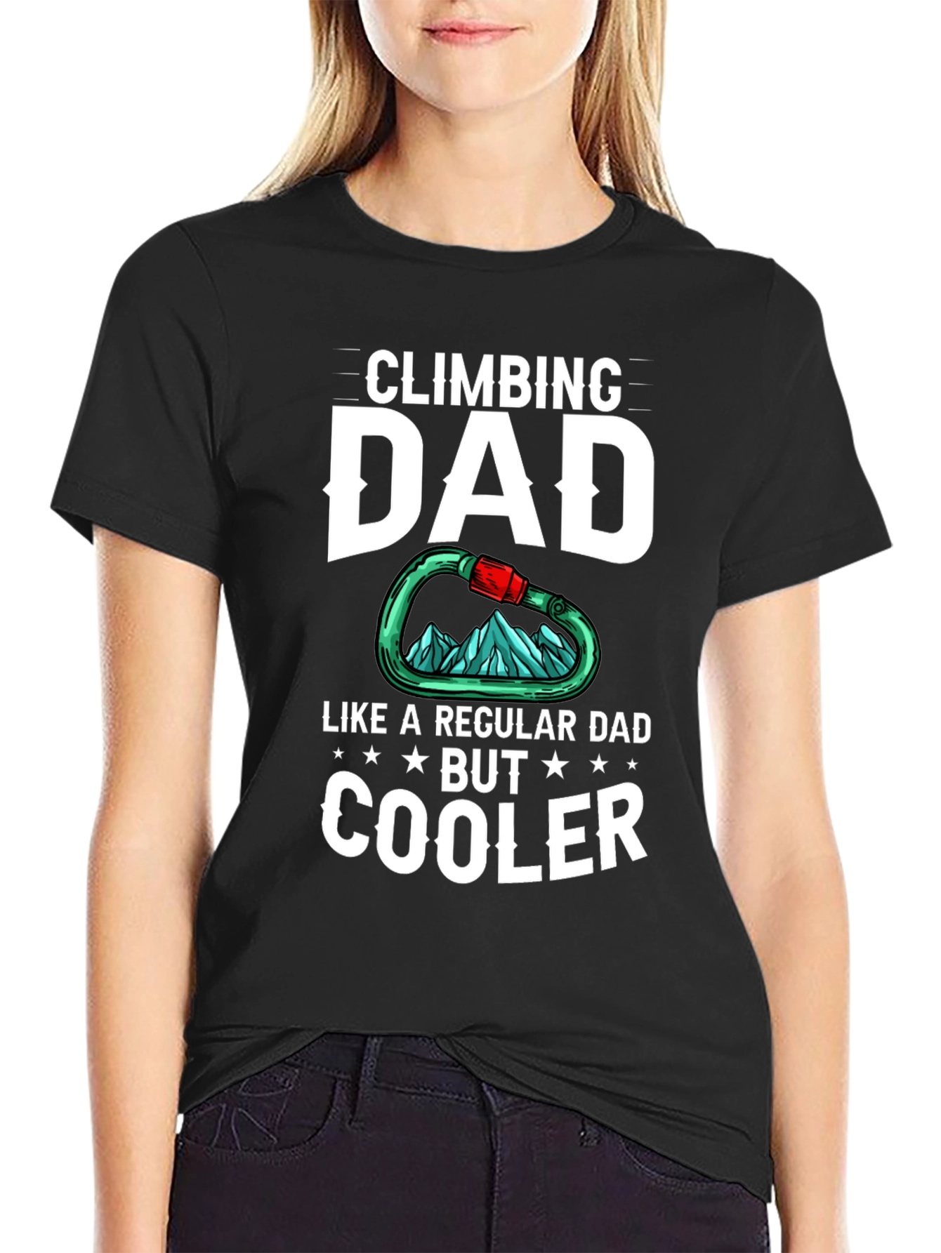 Climbing Dad T-Shirt - Cool Dad Graphic Tee