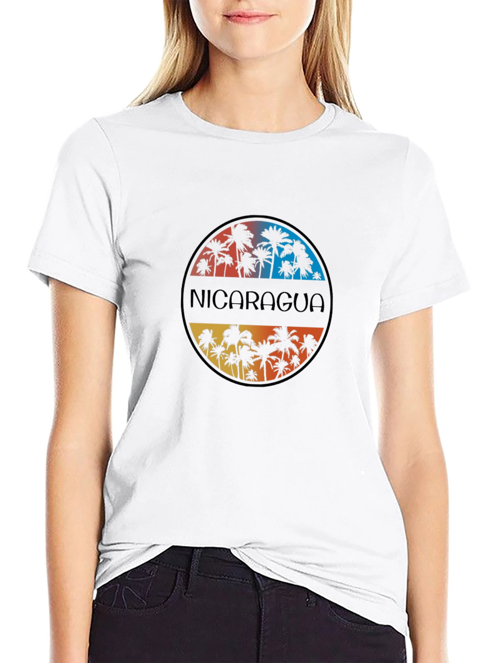 Nicaragua Palm Tree Graphic Tee - Vacation Vibes