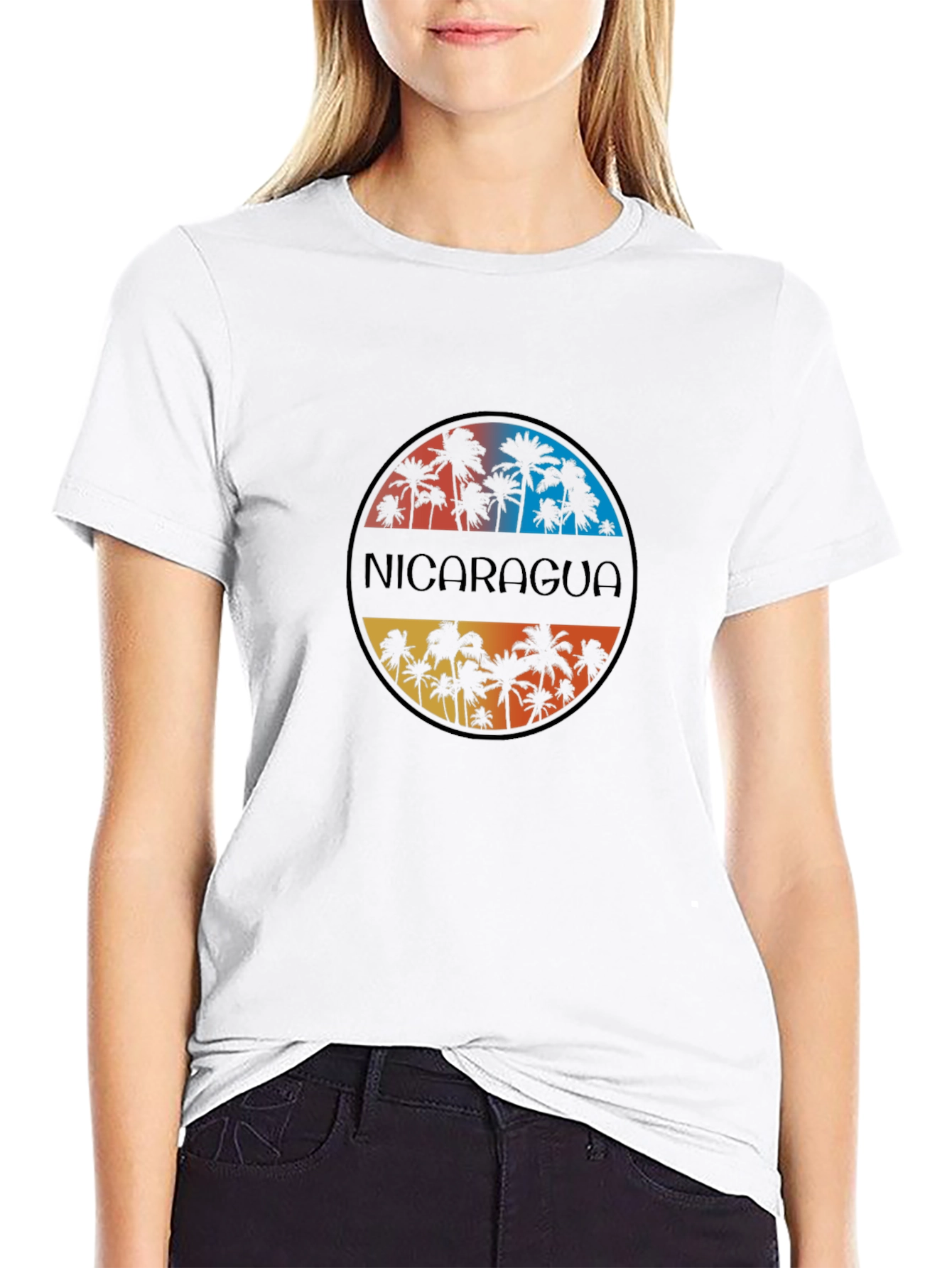 Nicaragua Palm Tree Graphic Tee - Vacation Vibes