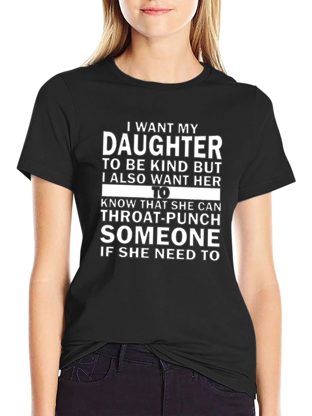Daughter Throat-Punch Graphic Novelty T-Shirt