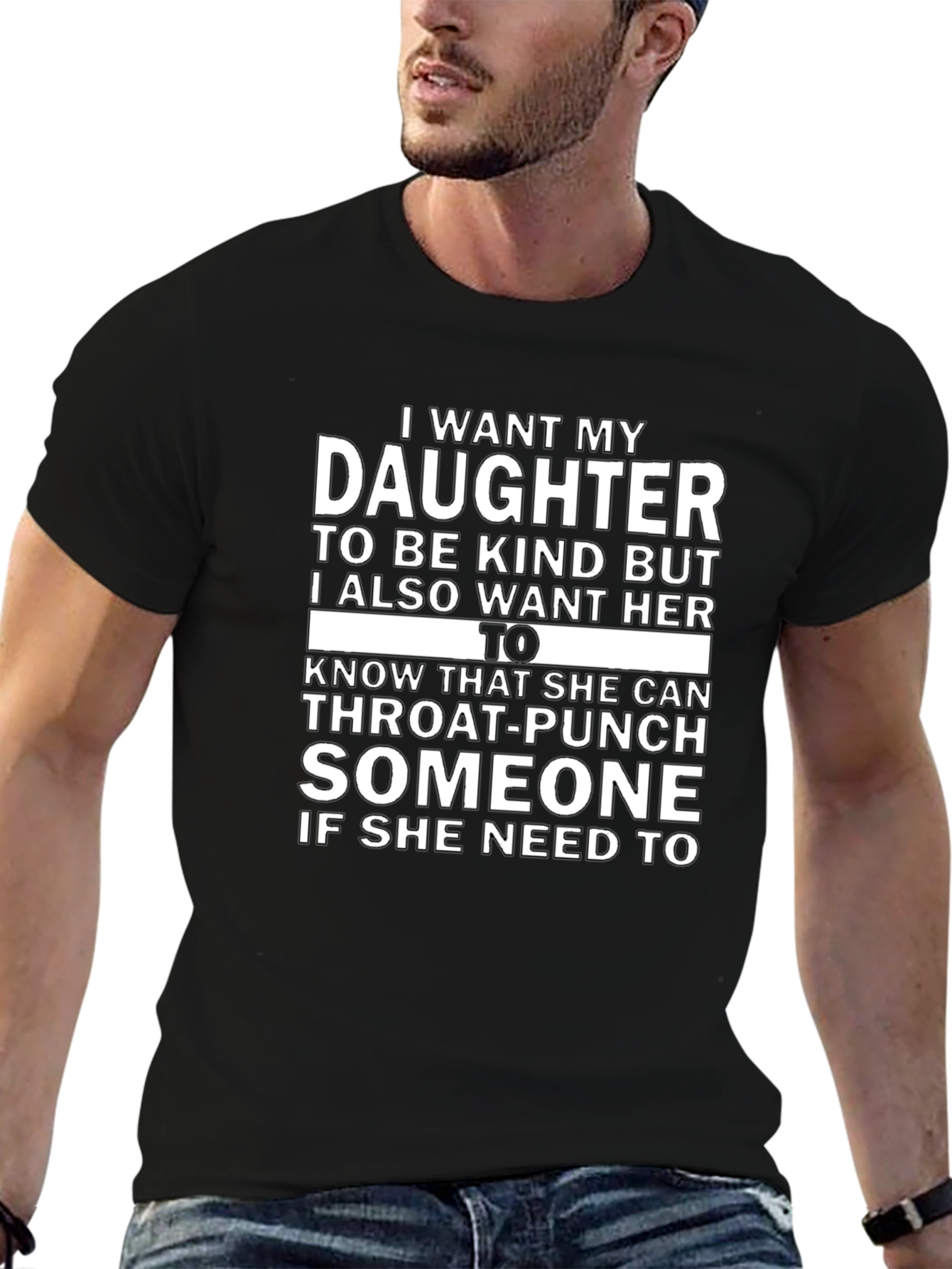 Daughter Throat-Punch Graphic Novelty T-Shirt