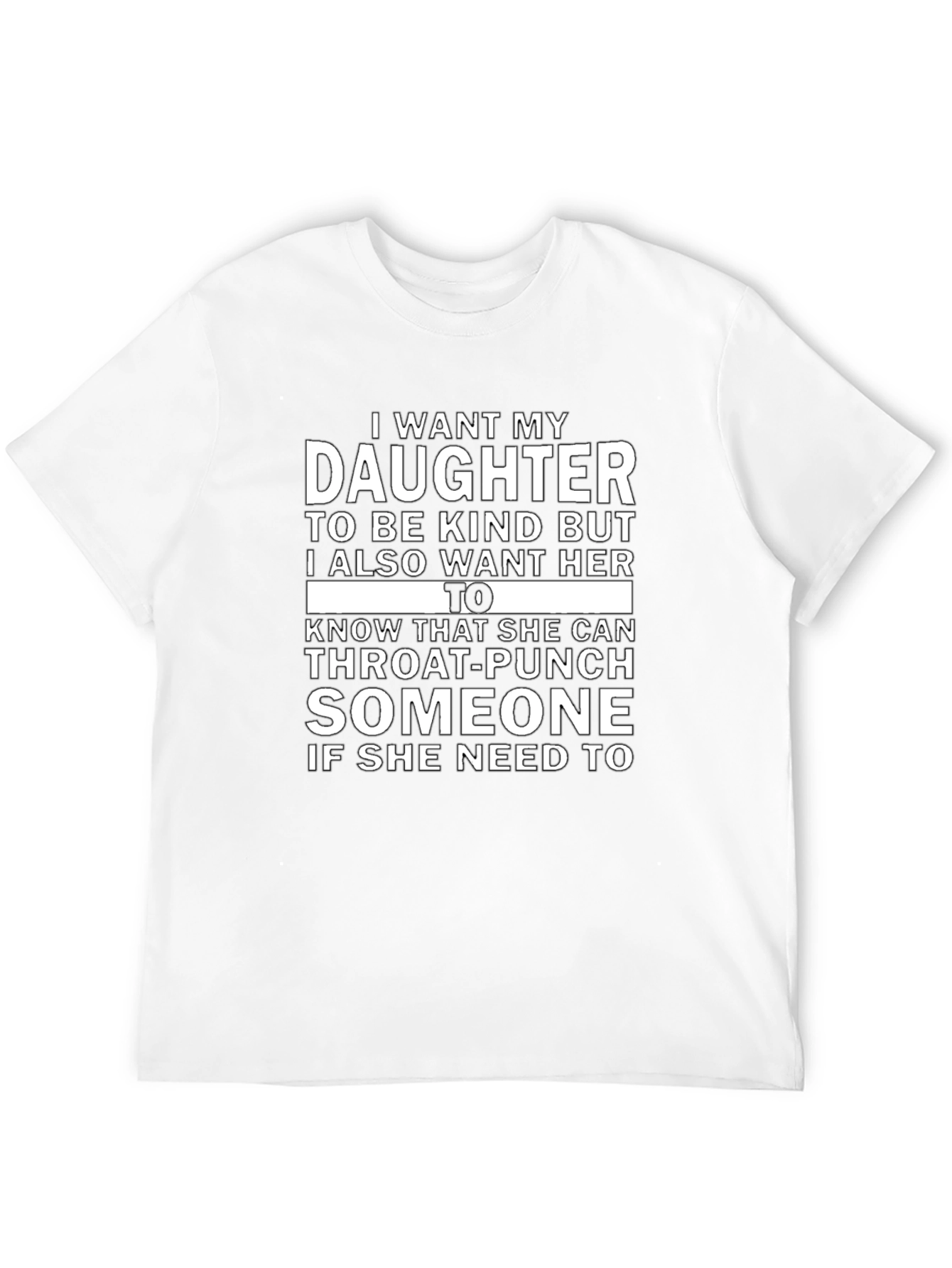 Daughter Throat-Punch Graphic Novelty T-Shirt