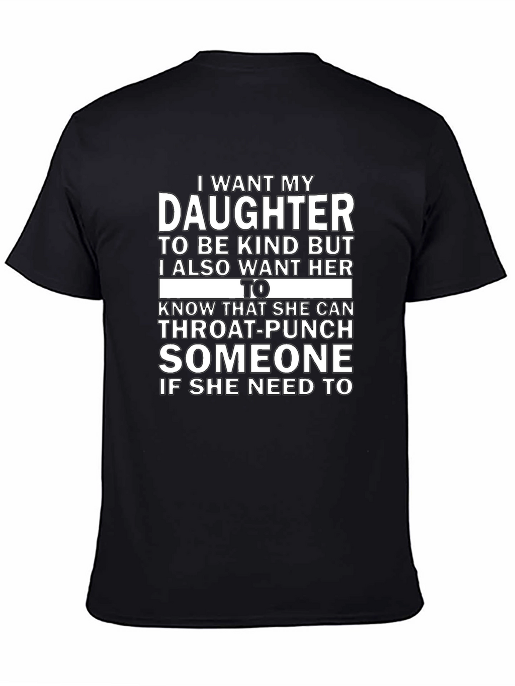 Daughter Throat-Punch Graphic Novelty T-Shirt