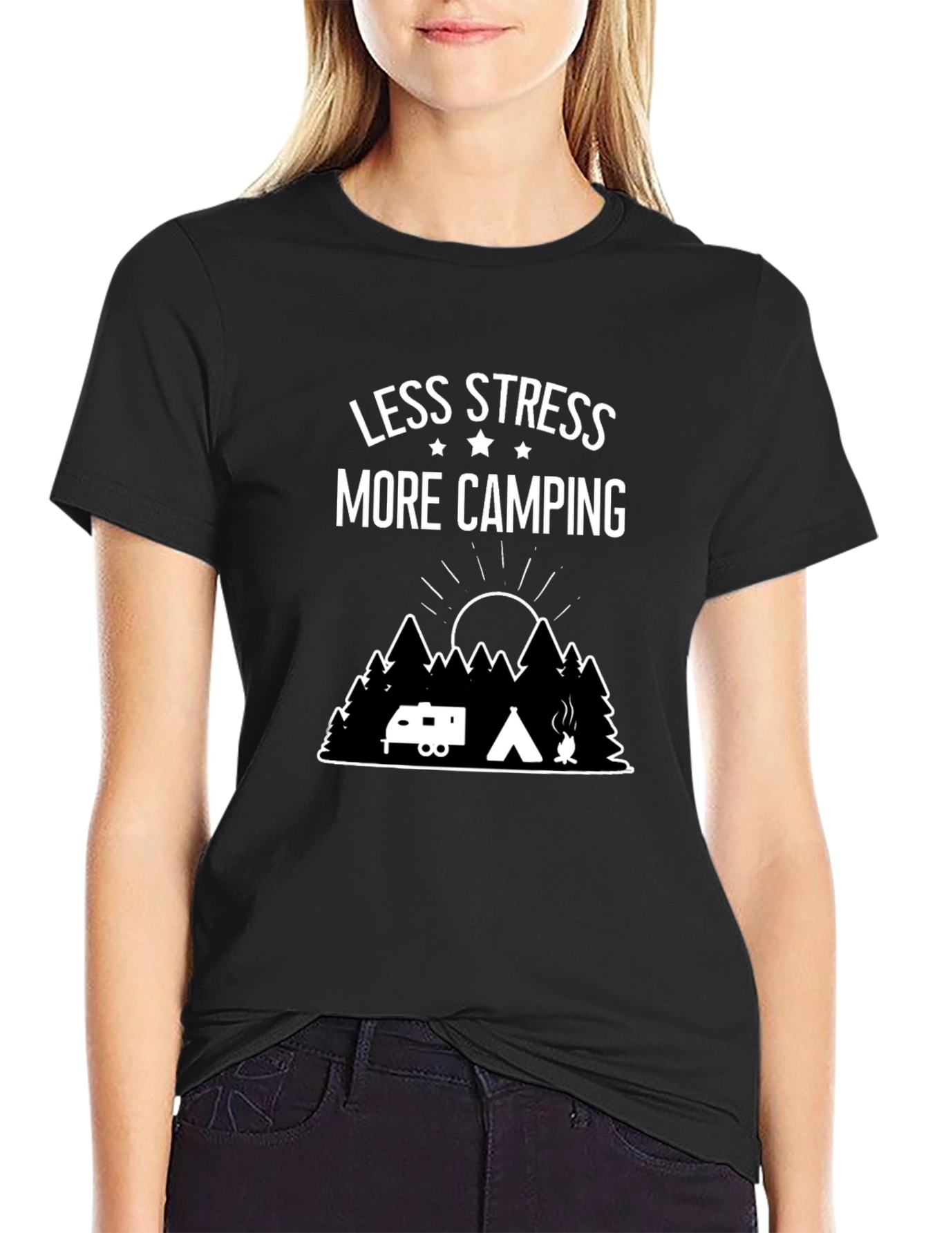 Less Stress More Camping Graphic Tee