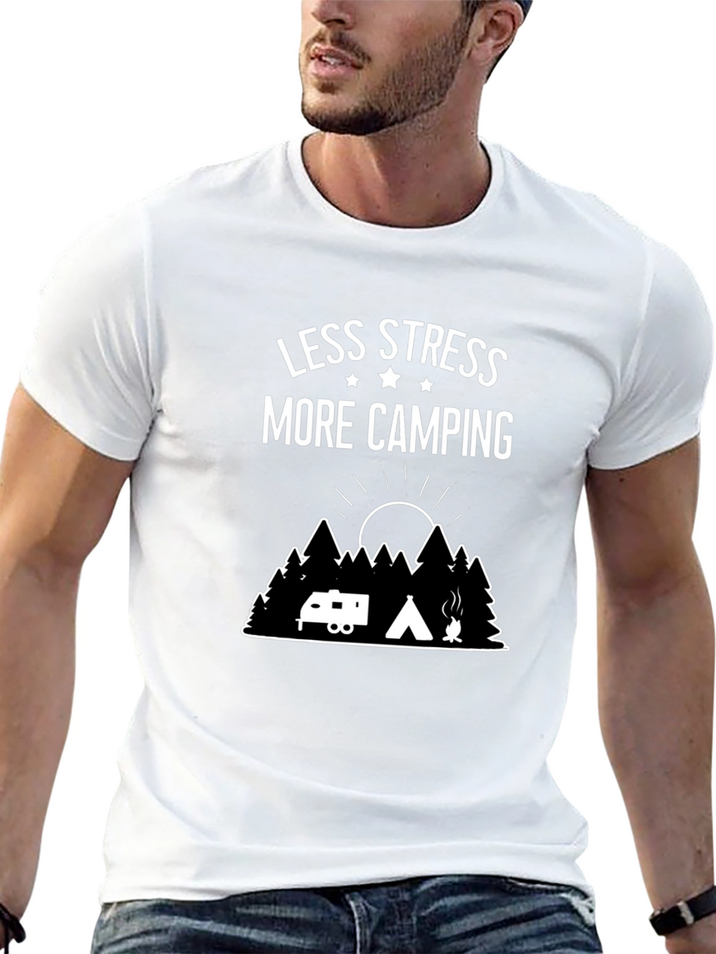 Less Stress More Camping Graphic Tee