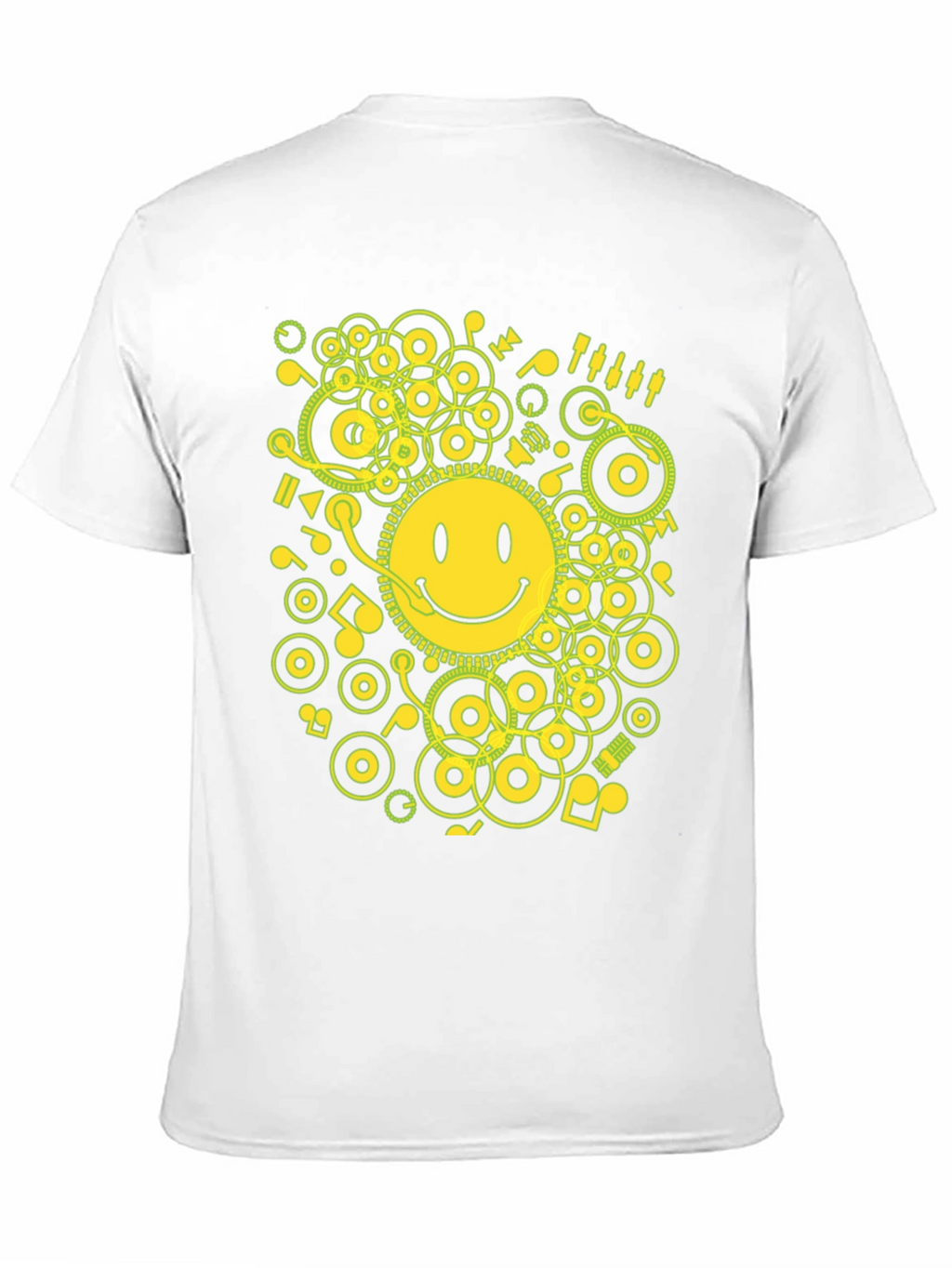 Smiley Face Graphic T-Shirt - Music Lover