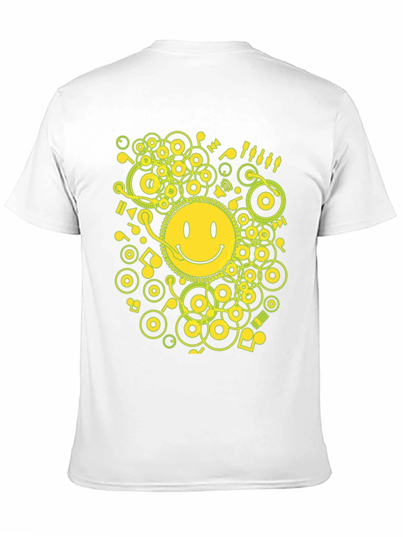 Smiley Face Graphic T-Shirt - Music Lover