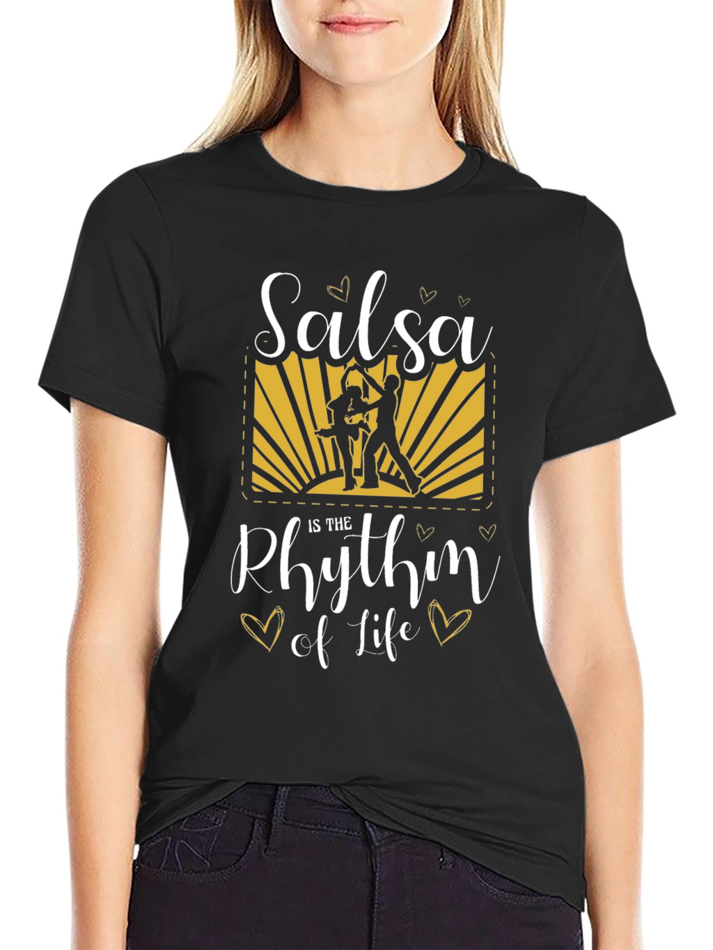 Salsa is the Rhythm of Life Graphic T-Shirt