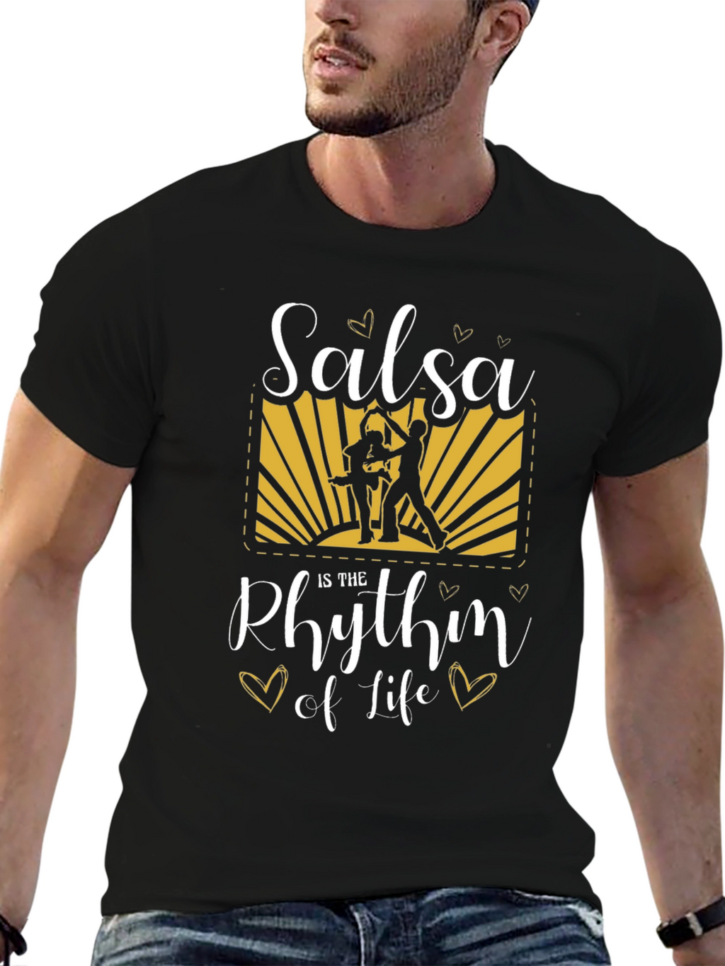 Salsa is the Rhythm of Life Graphic T-Shirt