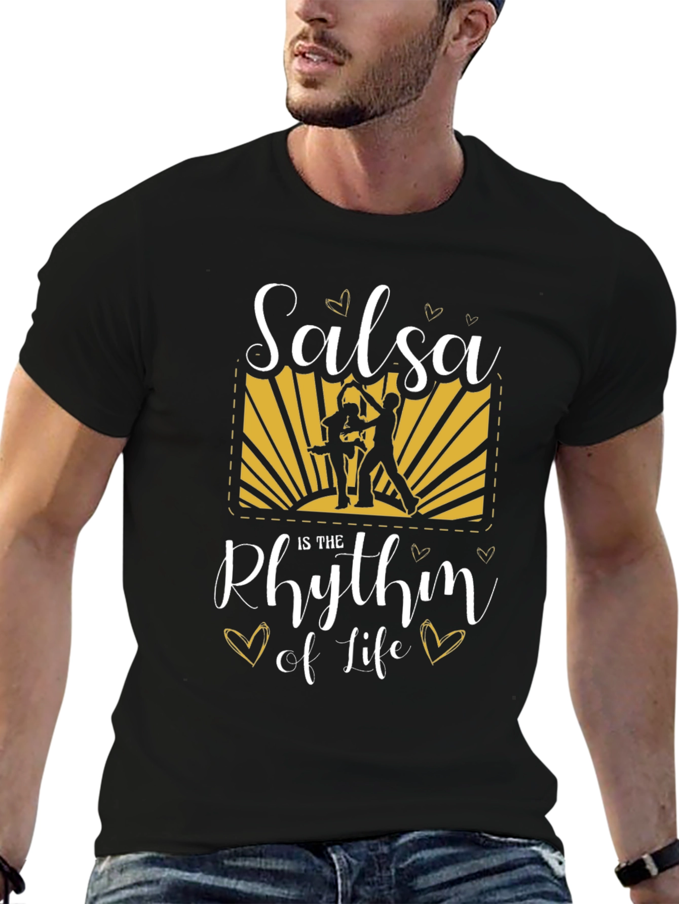 Salsa is the Rhythm of Life Graphic T-Shirt