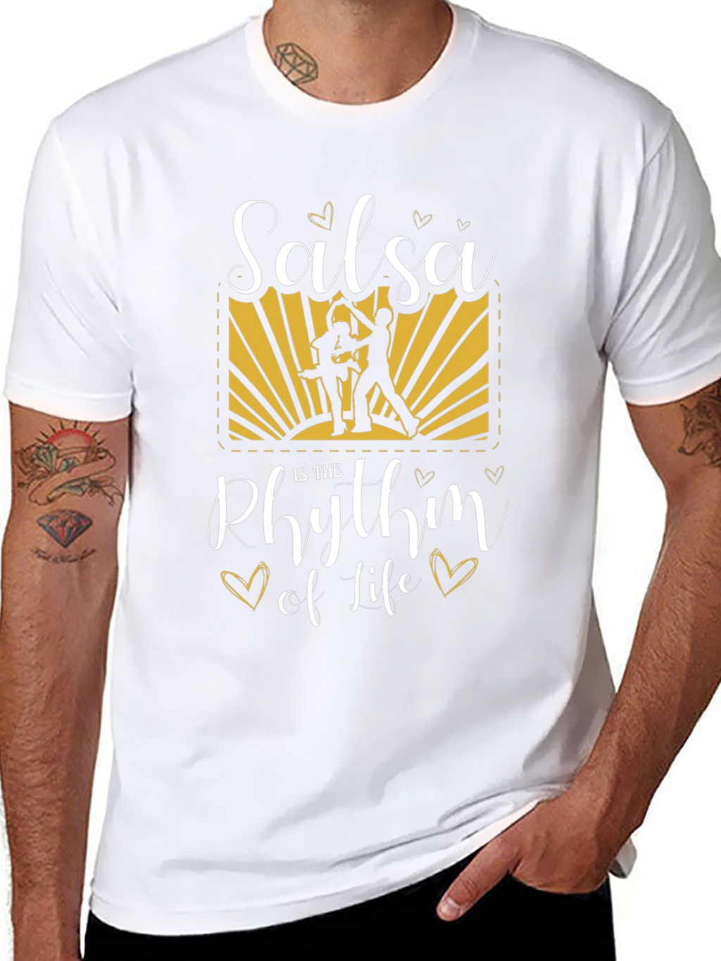 Salsa is the Rhythm of Life Graphic T-Shirt