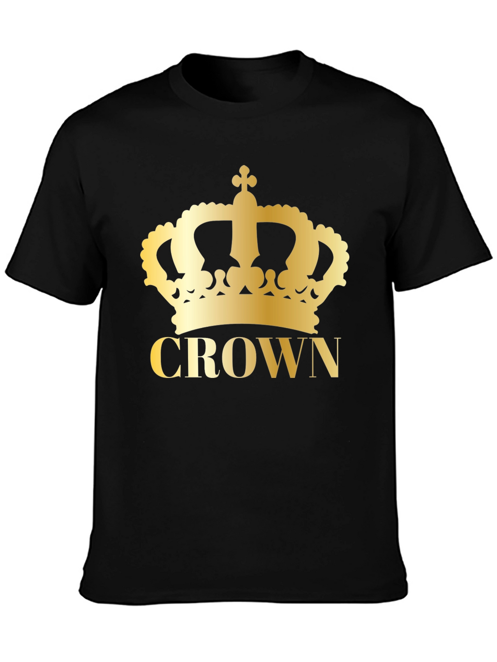 Crown Graphic Tee - Gold Print