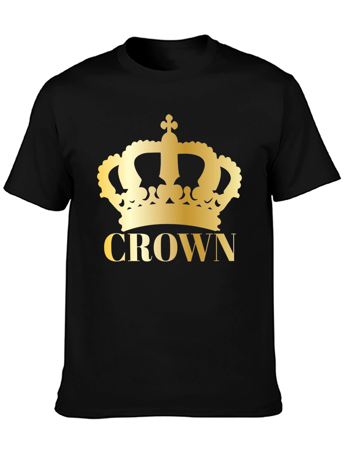 Crown Graphic Tee - Gold Print