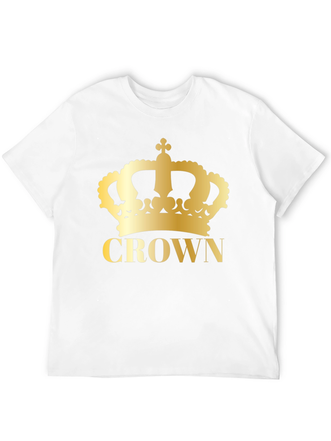 Crown Graphic Tee - Gold Print