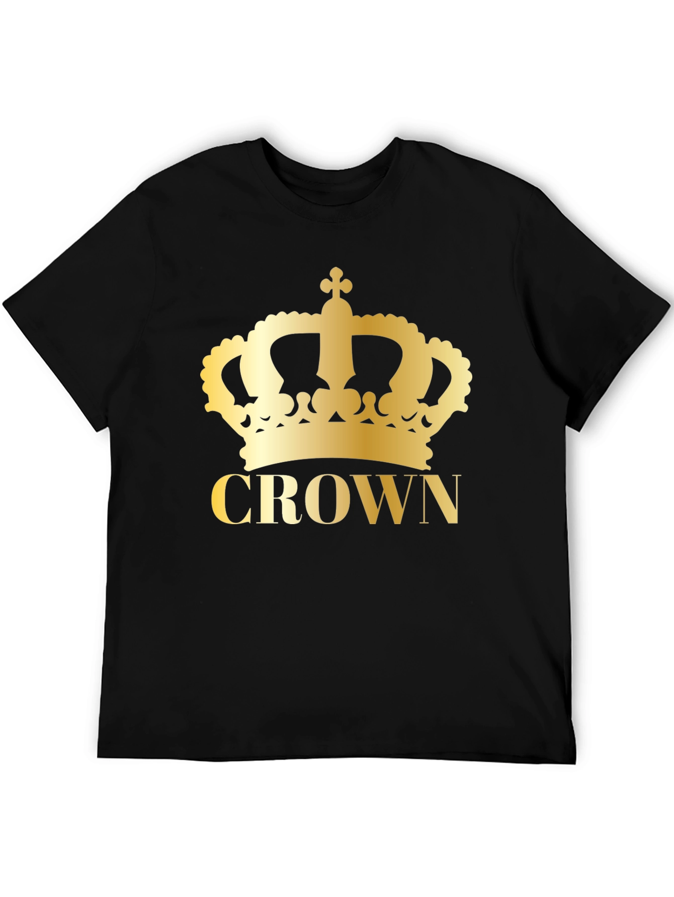 Crown Graphic Tee - Gold Print