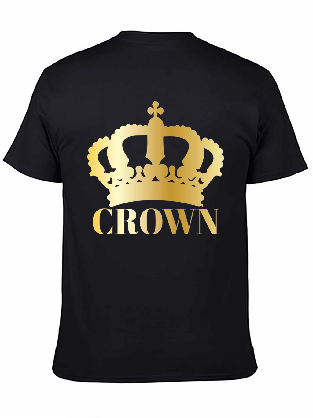 Crown Graphic Tee - Gold Print