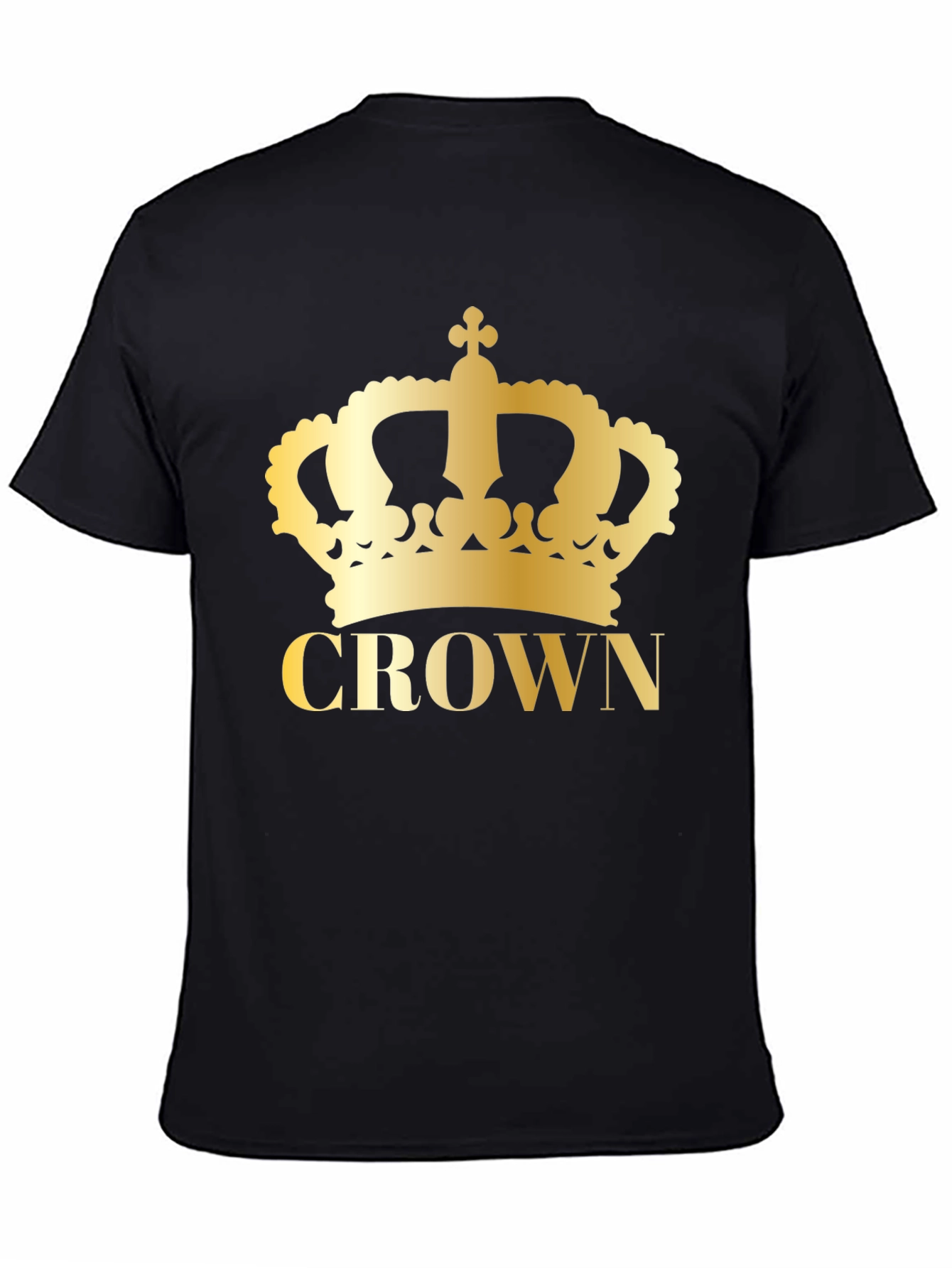 Crown Graphic Tee - Gold Print