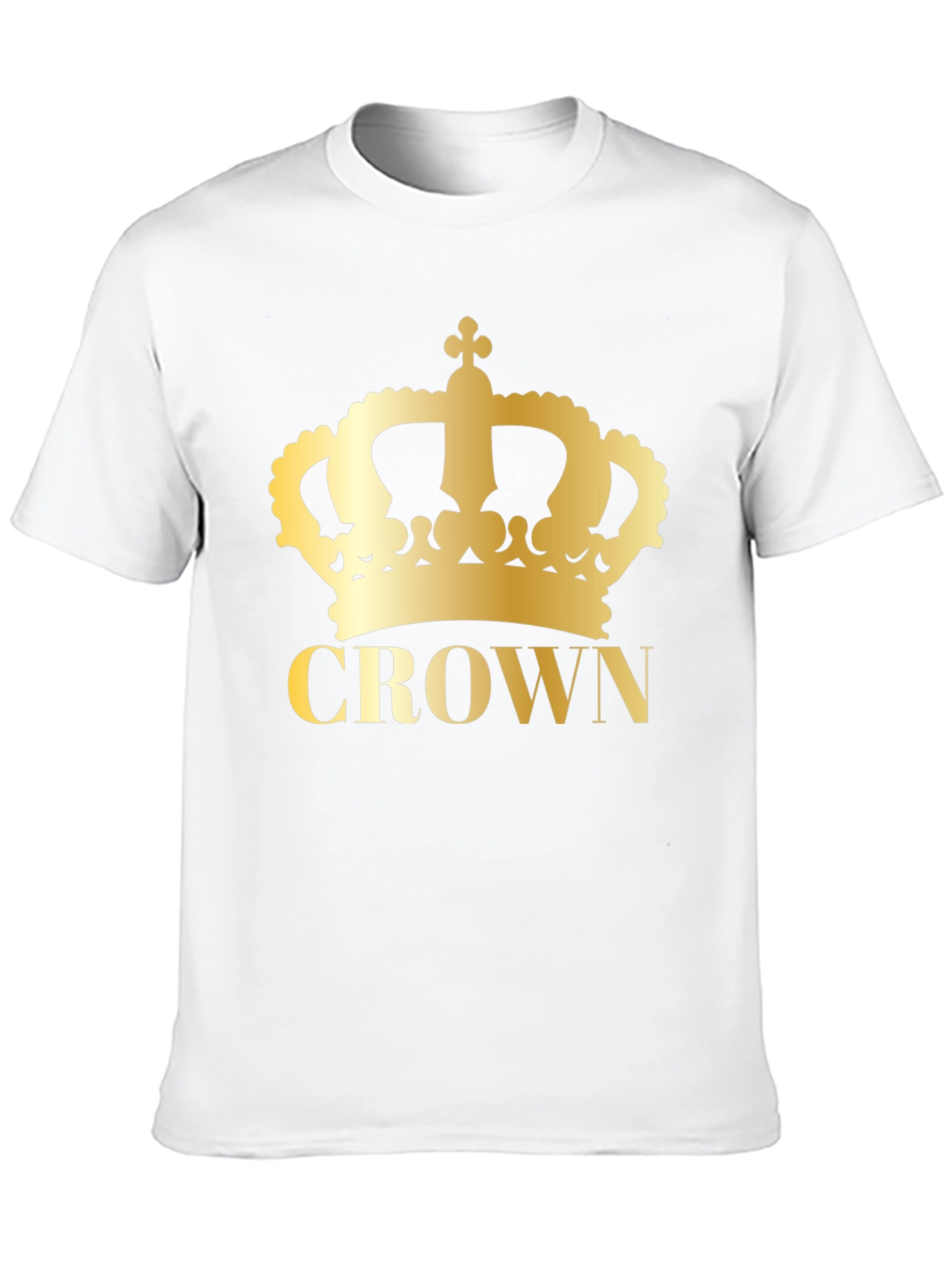 Crown Graphic Tee - Gold Print