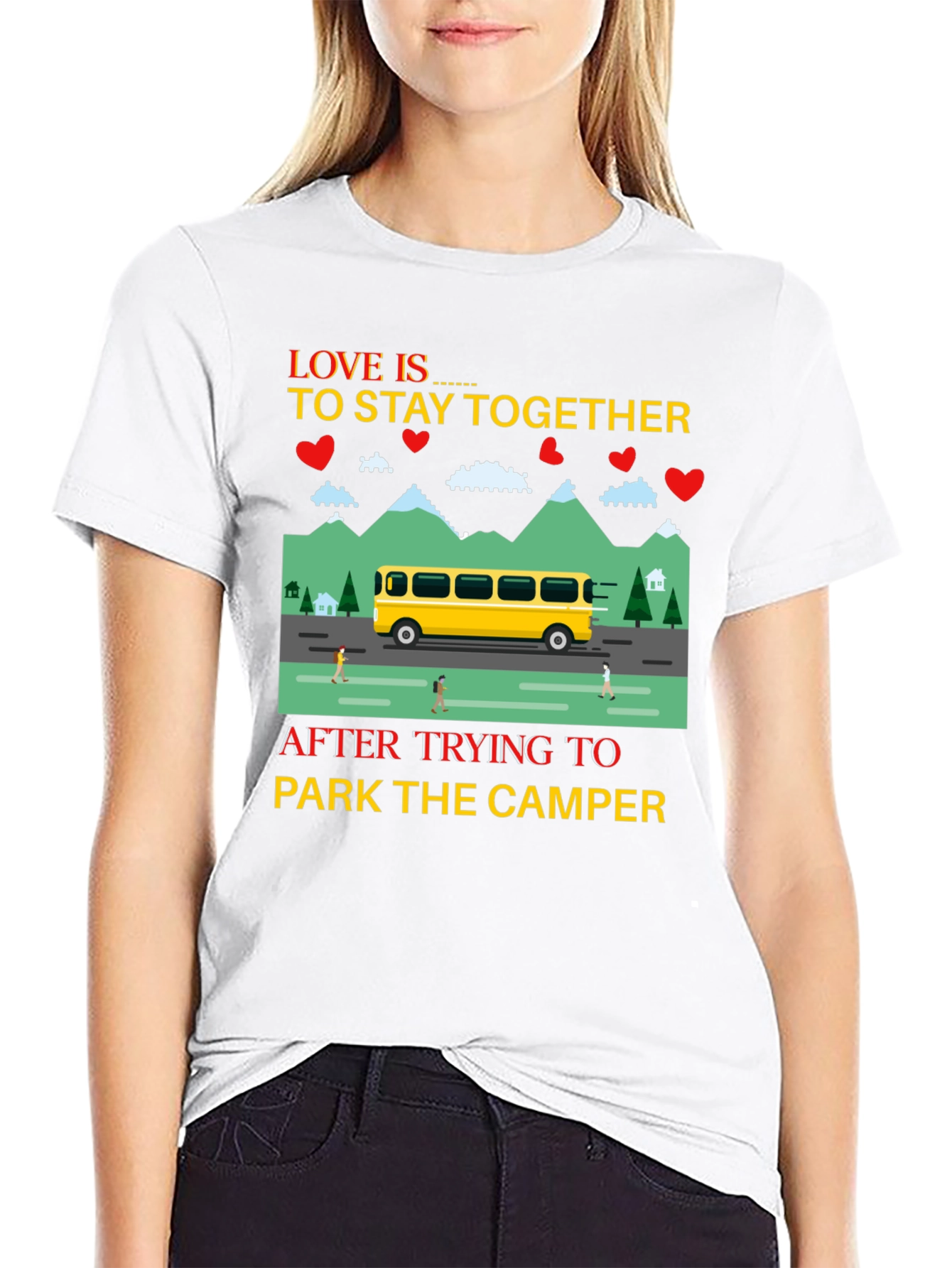 Love is to Stay Together Camper T-Shirt